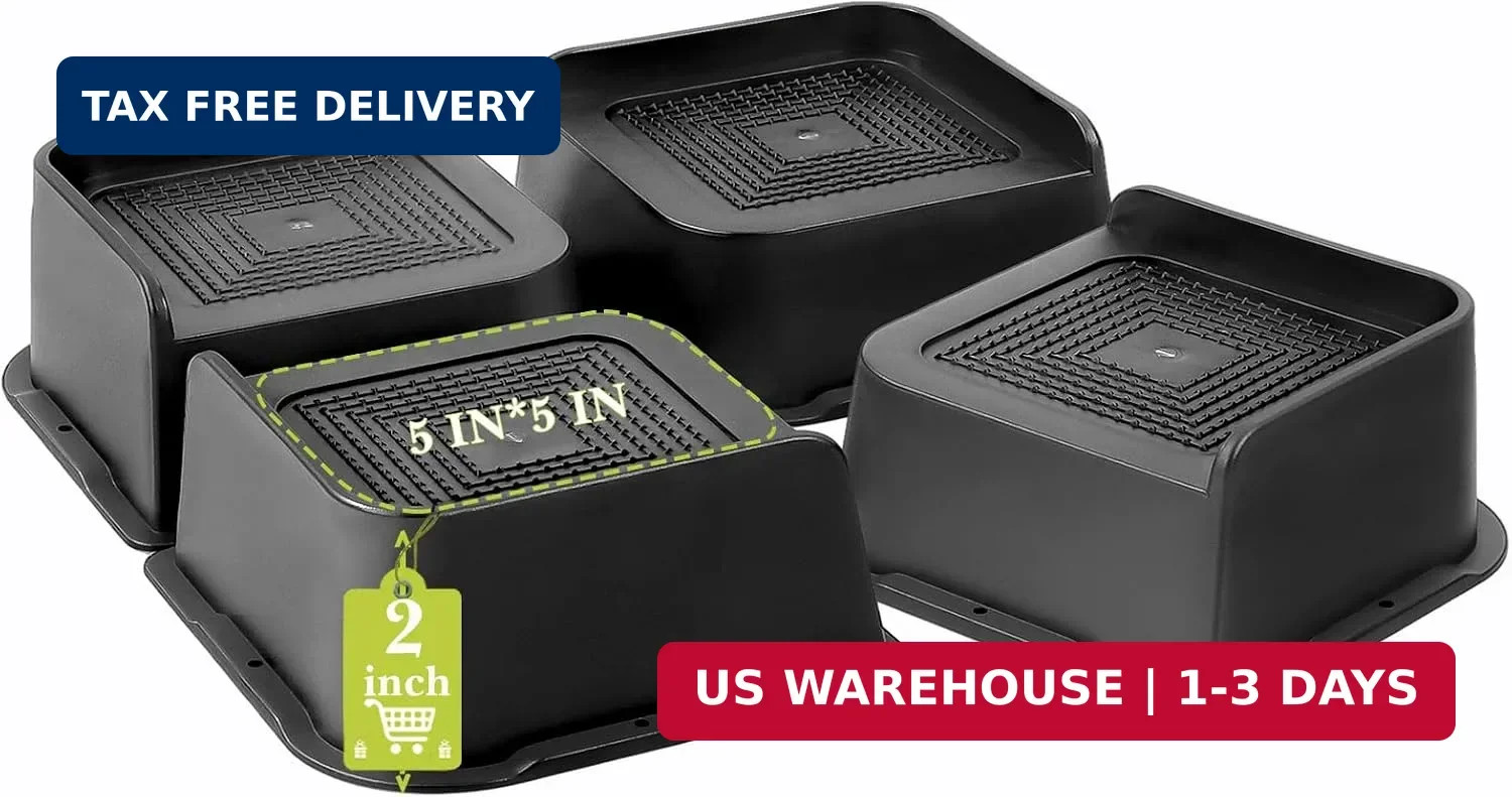 Bed Risers 2 inch, 3 inch, 4 inch, 6 inch, 8 inch Heavy Duty, Oversized Furnitur Bed Risers 2 inch, 3 inch, 4 inch, 6 inch, 8 inch Heavy Duty, Oversized Furnitur