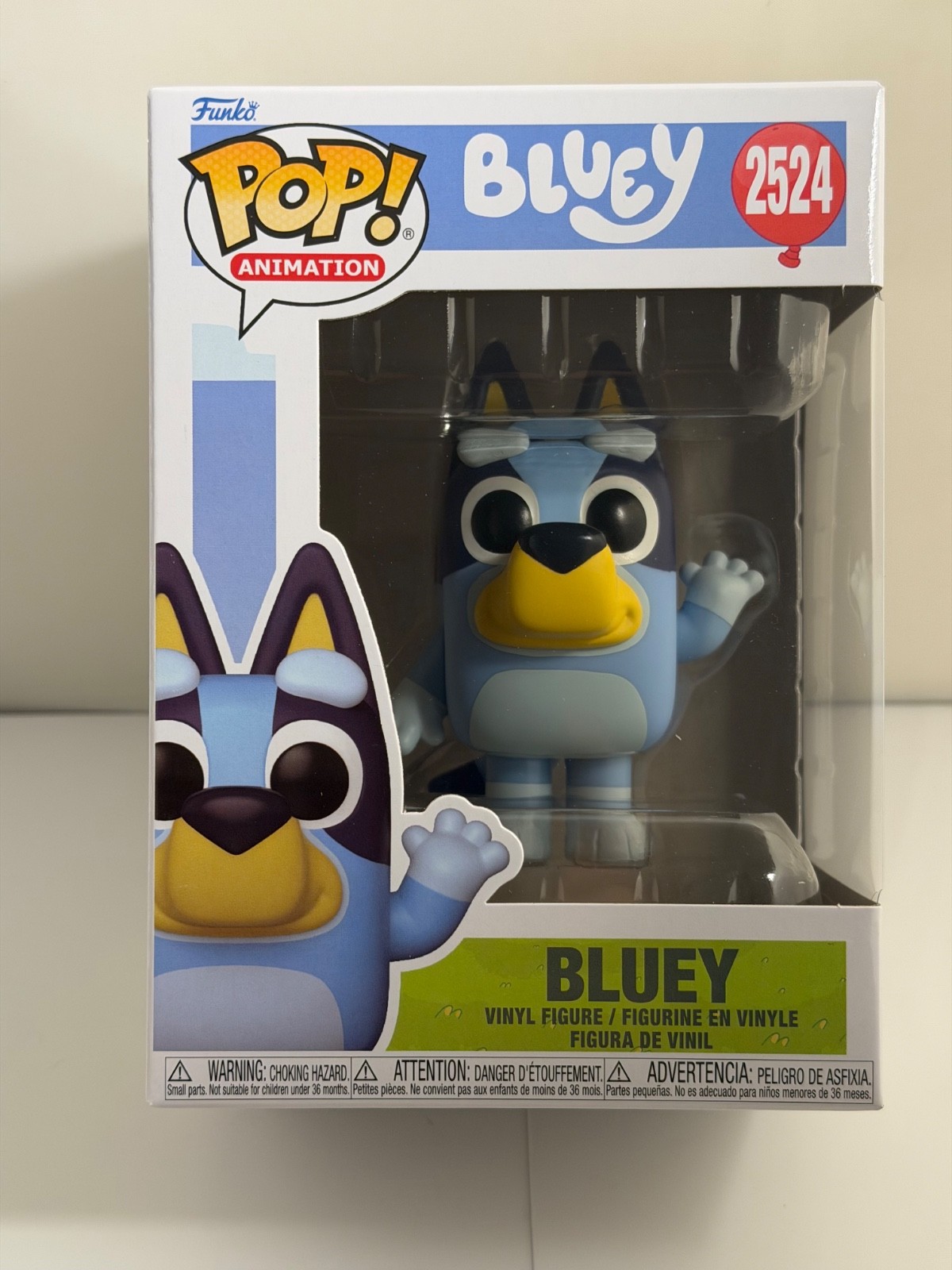 Funko Pop Animation Bluey Waving Vinyl Figure #2524 Funko Pop Animation Bluey Waving Vinyl Figure #2524