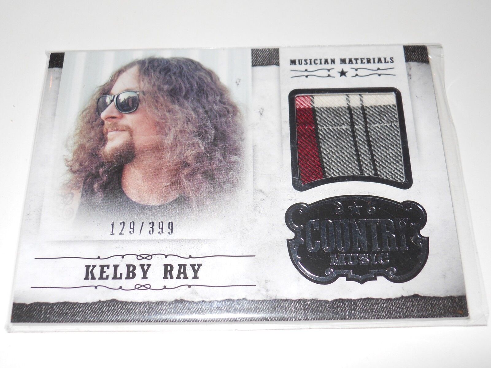 2014 Panini Country Music Kelby Ray RELIC SWATCH Trading Card #M-KR 129/399