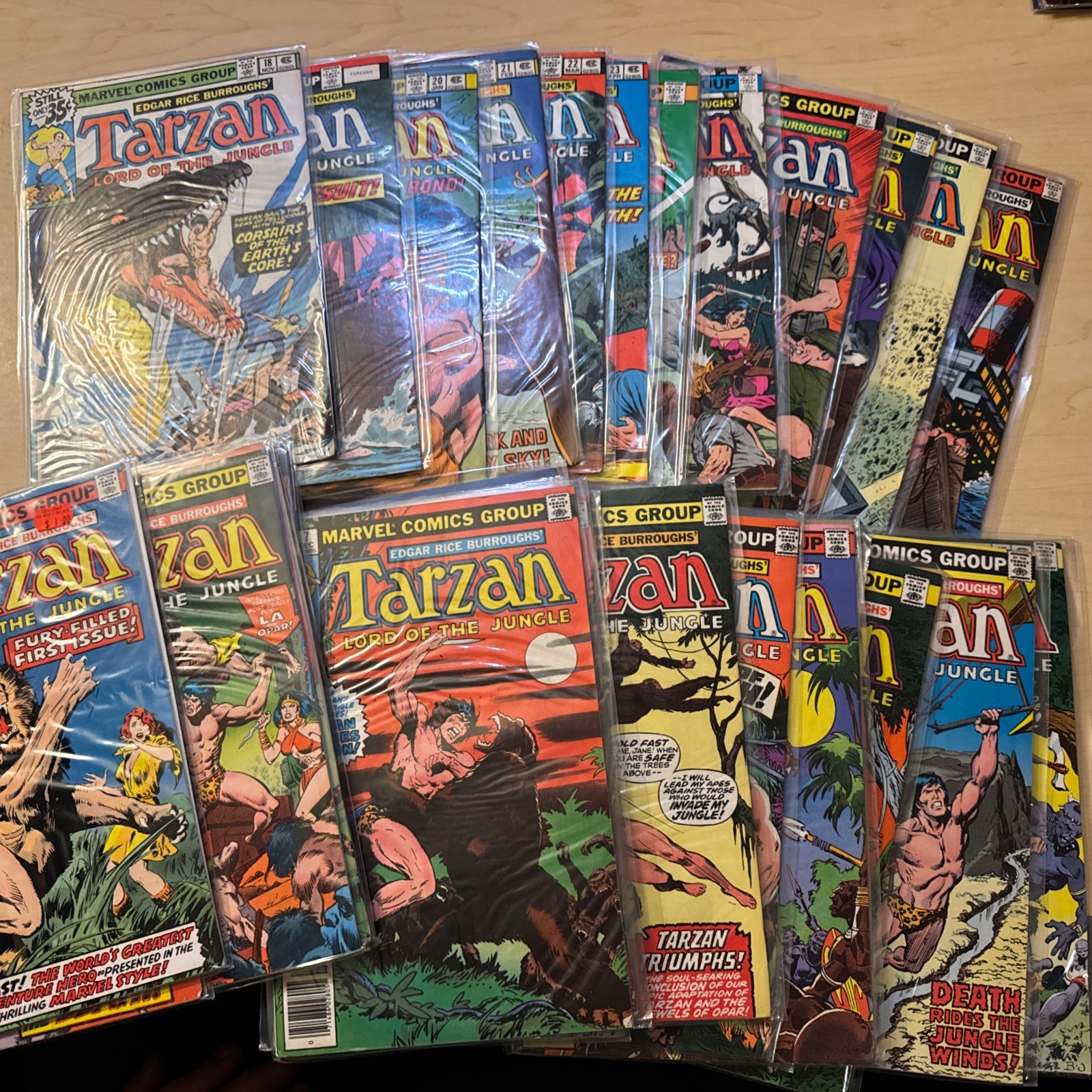 TARZAN LORD OF THE JUNGLE SET # 1-29 MARVEL COMICS & KING SIZED ANNUAL SET 1-3 TARZAN LORD OF THE JUNGLE SET # 1-29 MARVEL COMICS & KING SIZED ANNUAL SET 1-3