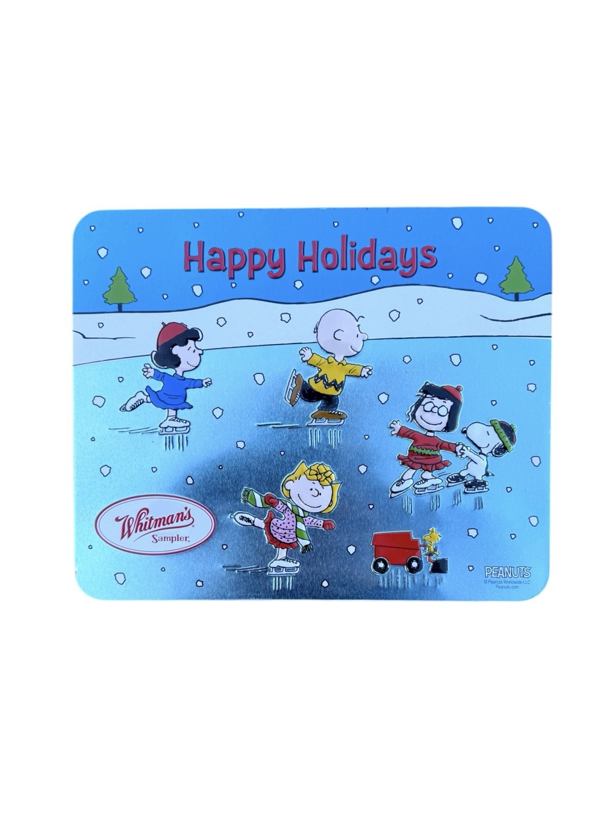 Whitman\'s Candy Sampler PEANUTS Collectable Christmas Tin, 10\ Whitman\'s Candy Sampler PEANUTS Collectable Christmas Tin, 10\