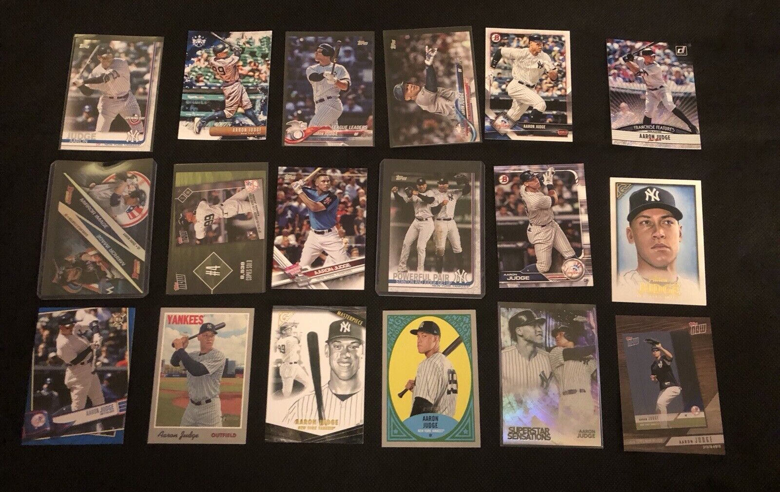 Lot Of 50 New York Yankees Plus An Extra 5 Aaron Judge Baseball Cards