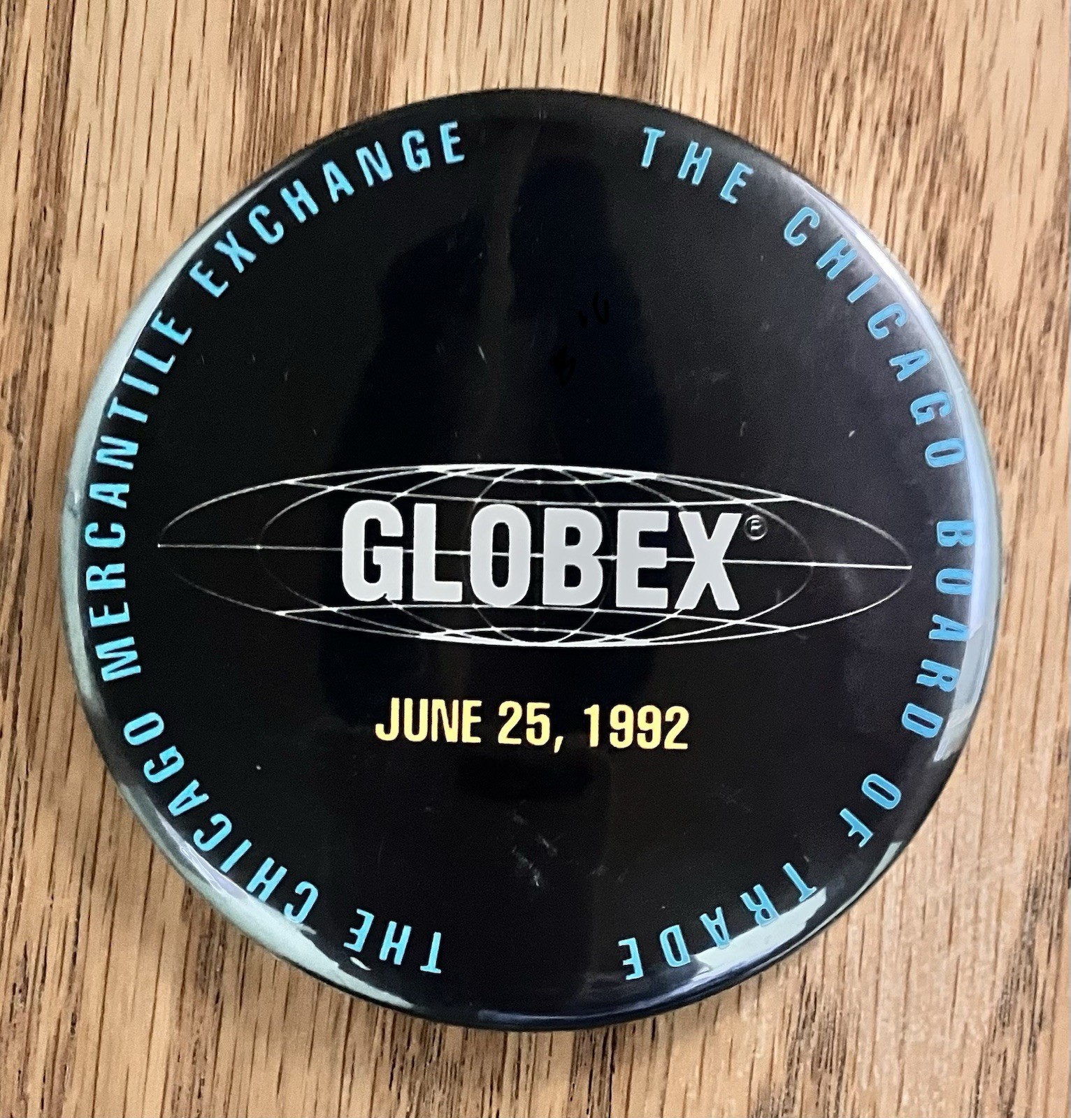 Vintage 1992 Globex Launch CME CBOT Trading Floor Pin Stock Market Wall Street Vintage 1992 Globex Launch CME CBOT Trading Floor Pin Stock Market Wall Street