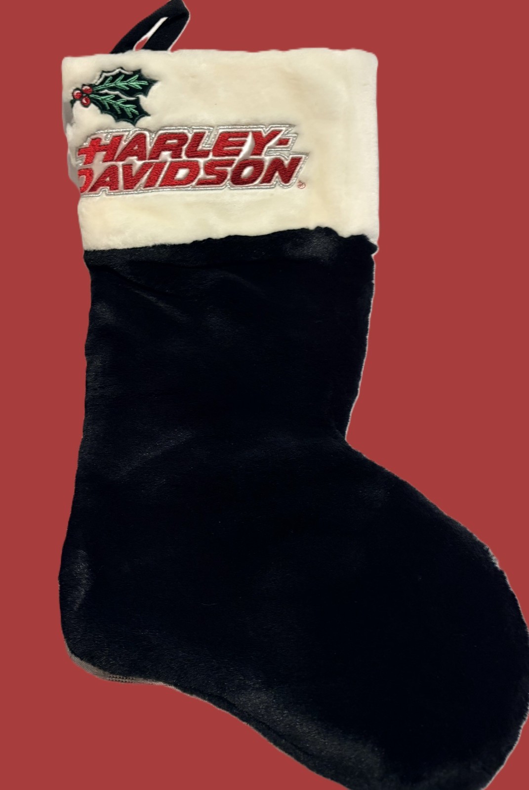 Vintage 1998 Official Harley-Davidson Plush Christmas Stocking NWOT