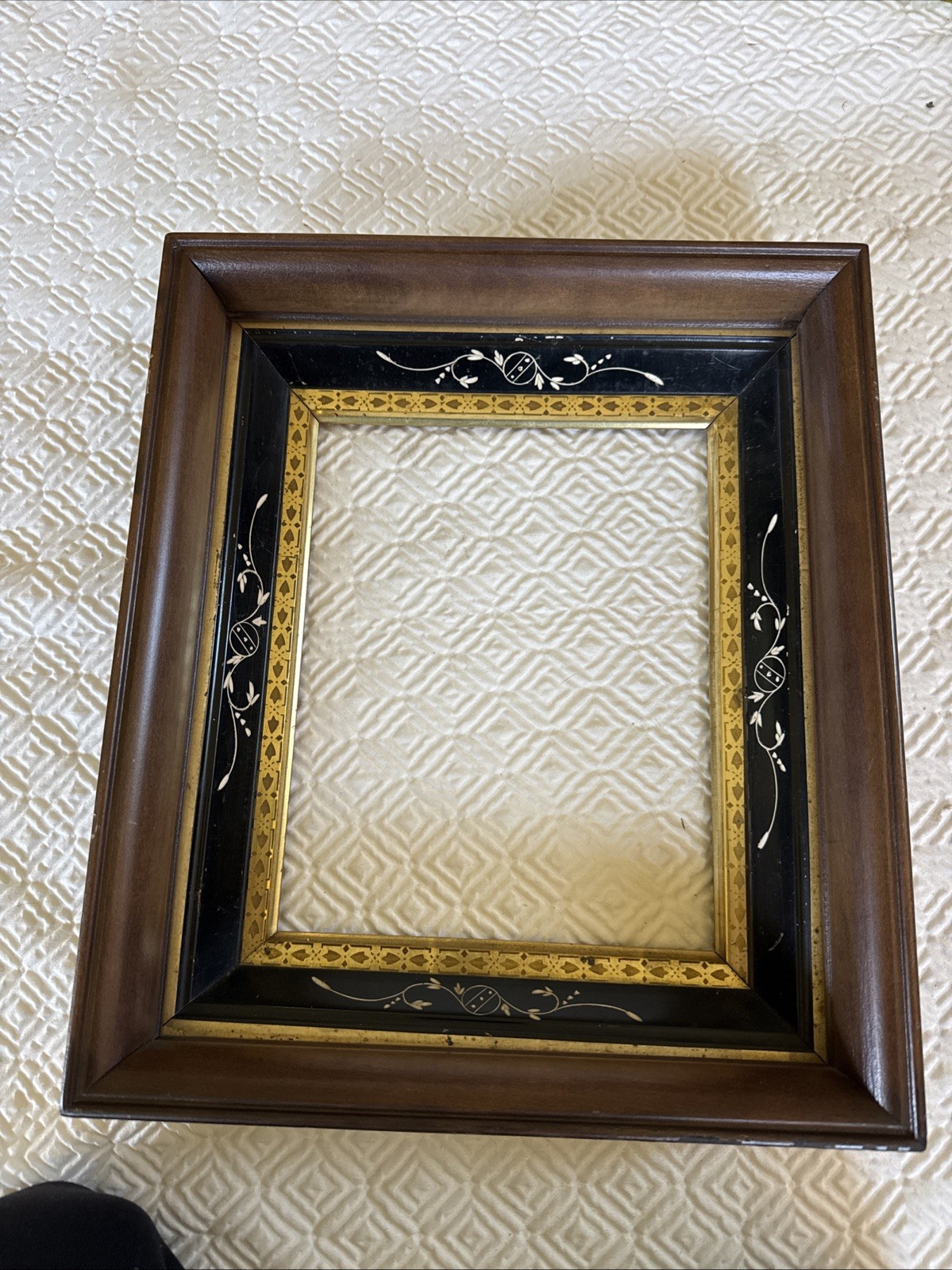 Antique Eastlake Victorian Walnut Picture Frame 12.5 Antique Eastlake Victorian Walnut Picture Frame 12.5