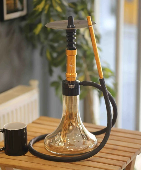 AlfeShisha Performance F5 Flash Gold, Glass Shisha,Portable Glass Vase AlfeShisha Performance F5 Flash Gold, Glass Shisha,Portable Glass Vase