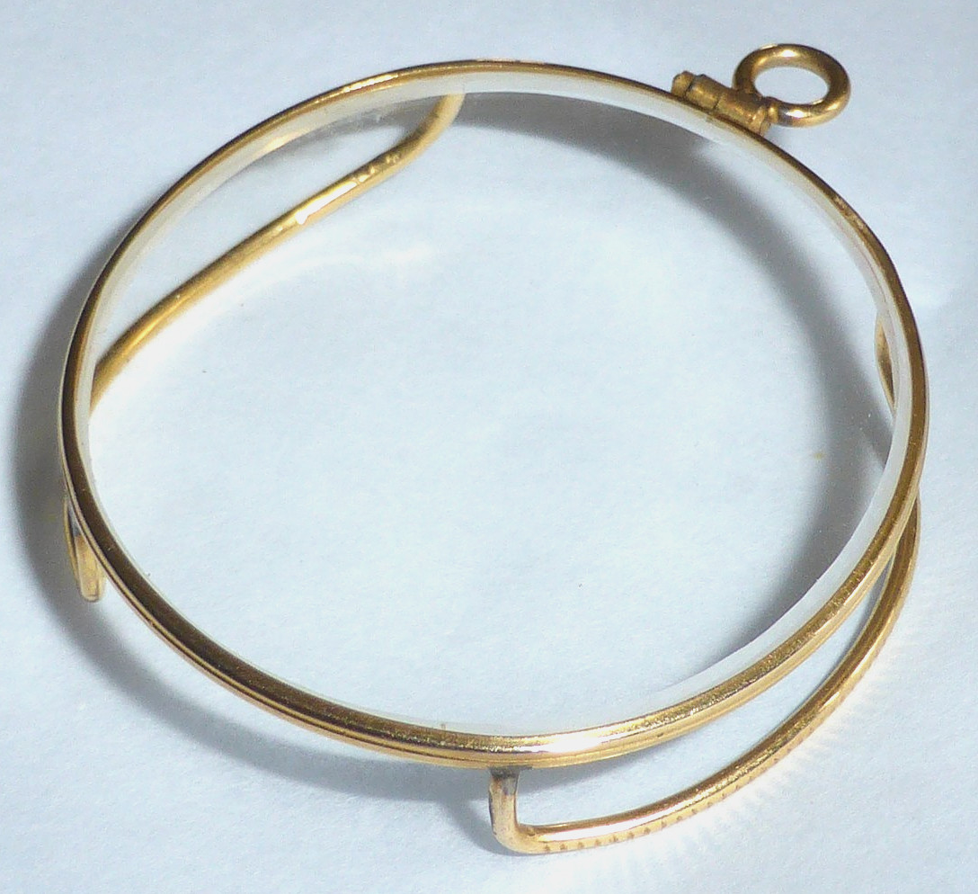 Superb Antique Gold Plated Framed Monocle c1890 Superb Antique Gold Plated Framed Monocle c1890