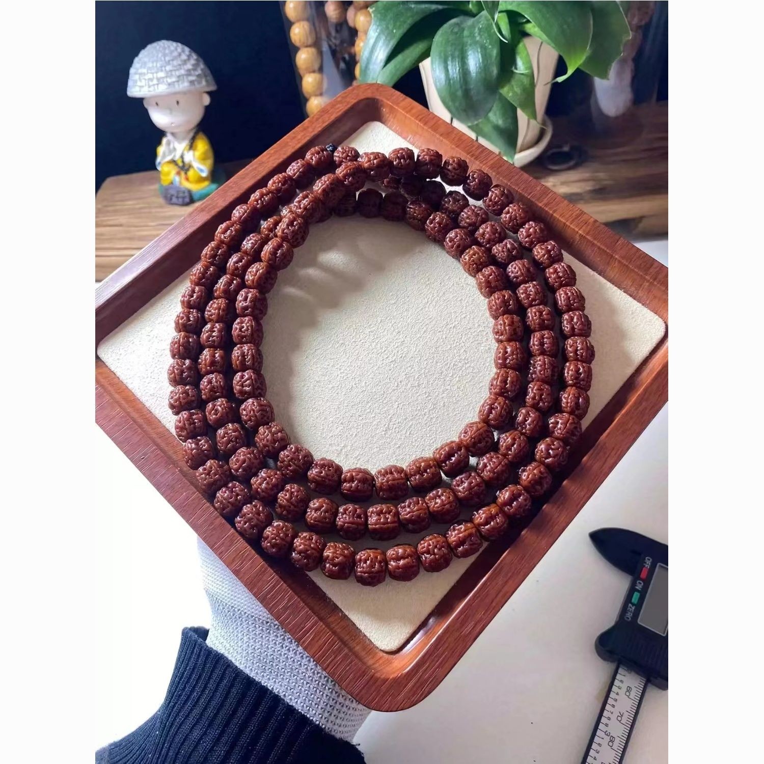 8mm Tibetan Dragon Bead Buddha Beads Handcrafted Bracelet Prayer Mala