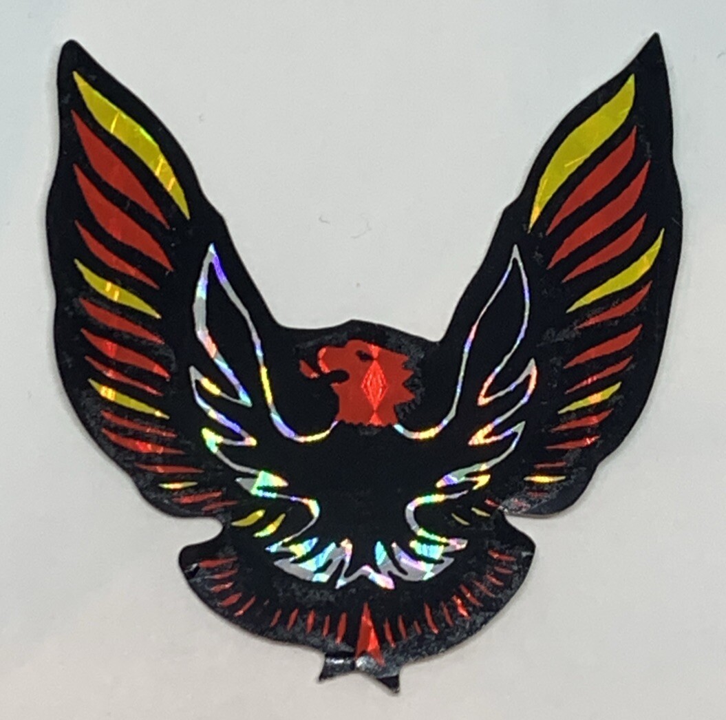 Vintage Sta-Seal 1980 Firebird w/Red Head Prismatic Sticker Vending Machine