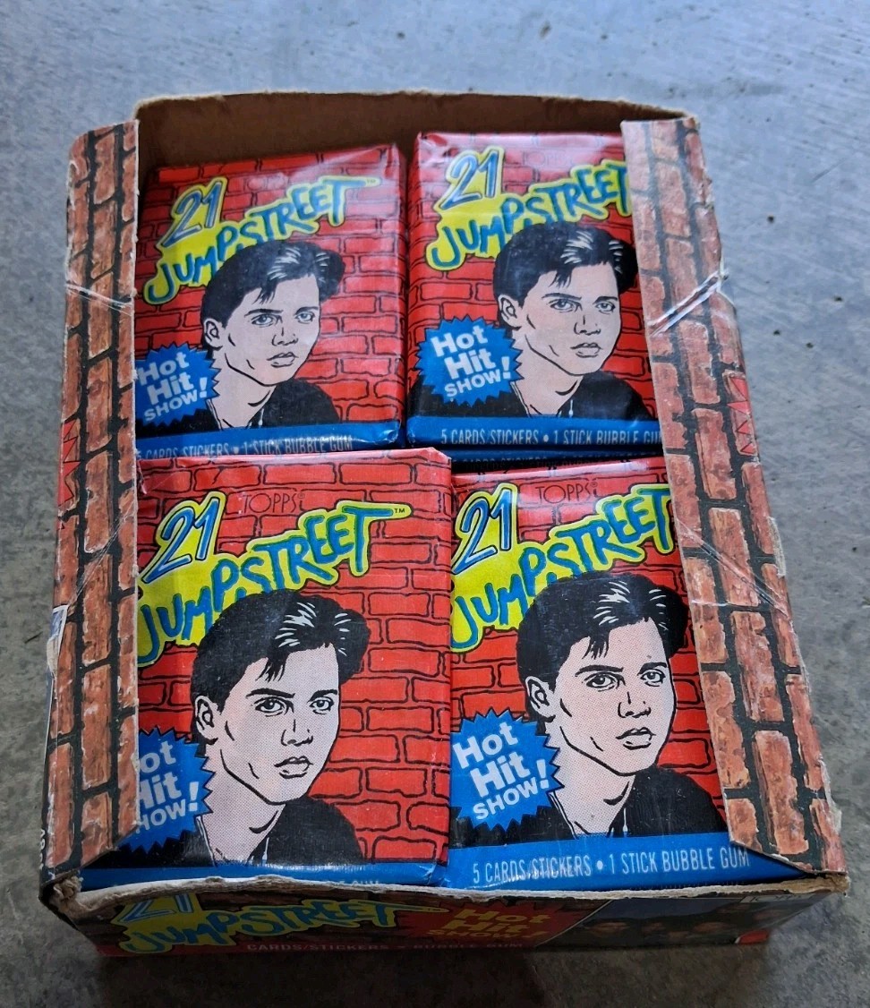 21 Jump Street Lot of 41 Wax Pack Trading Cards Topps Johnny Depp Vintage 1987 21 Jump Street Lot of 41 Wax Pack Trading Cards Topps Johnny Depp Vintage 1987
