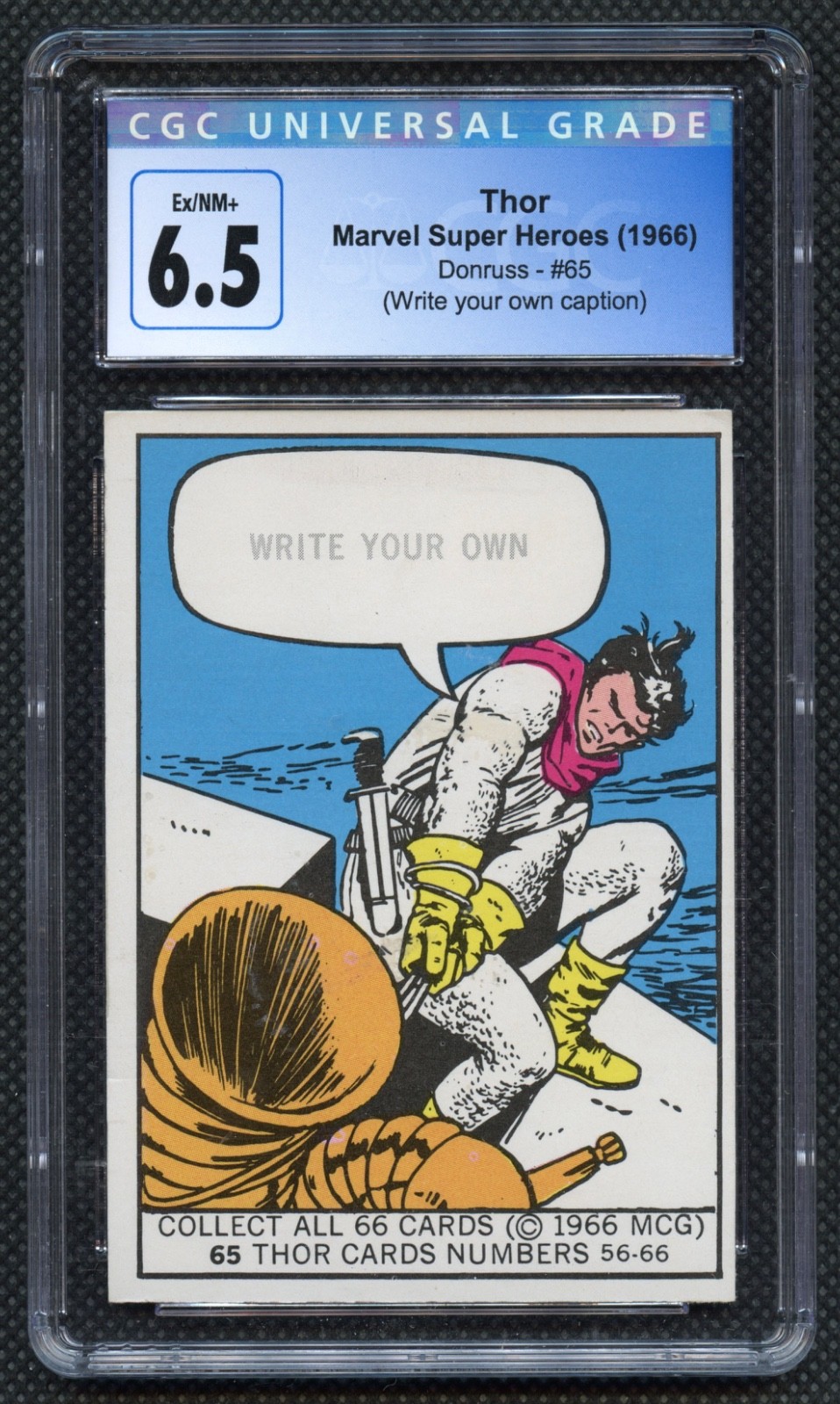 1966 Donruss Marvel Thor Rookie / Balder The Brave Rookie #65 CGC 6.5 1966 Donruss Marvel Thor Rookie / Balder The Brave Rookie #65 CGC 6.5