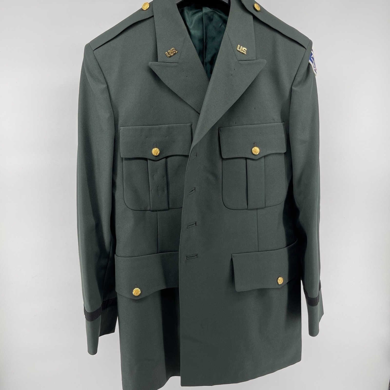 VTG US Army Officer Class A Uniform Coat Trousers MDW Patch Patriot Military VTG US Army Officer Class A Uniform Coat Trousers MDW Patch Patriot Military