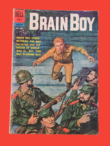 Brain Boy #6 1964 Dell Comics World War III Painted Cover Silver Age