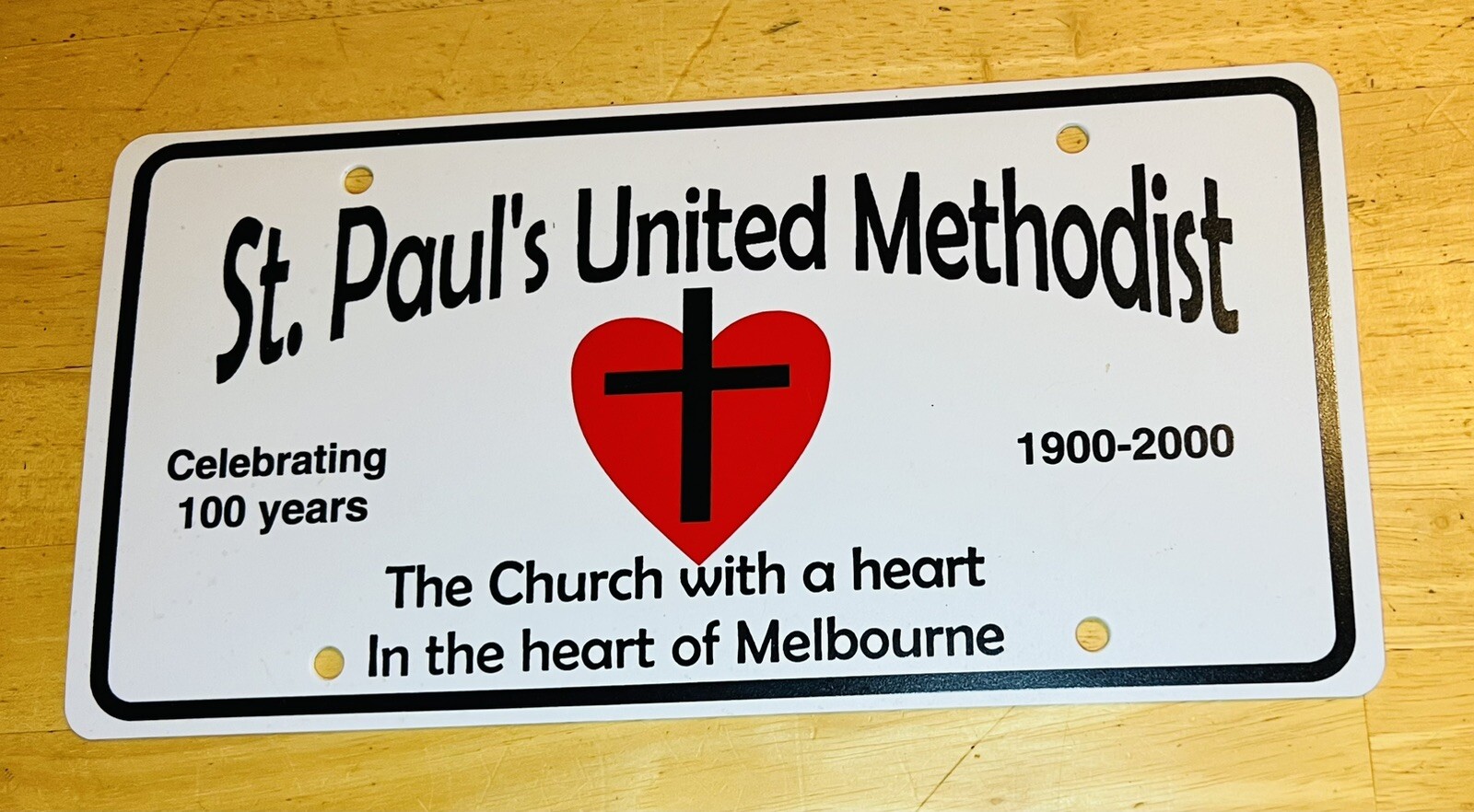 Saint Paul’s United Methodist Melbourne Florida License Plate Saint Paul’s United Methodist Melbourne Florida License Plate