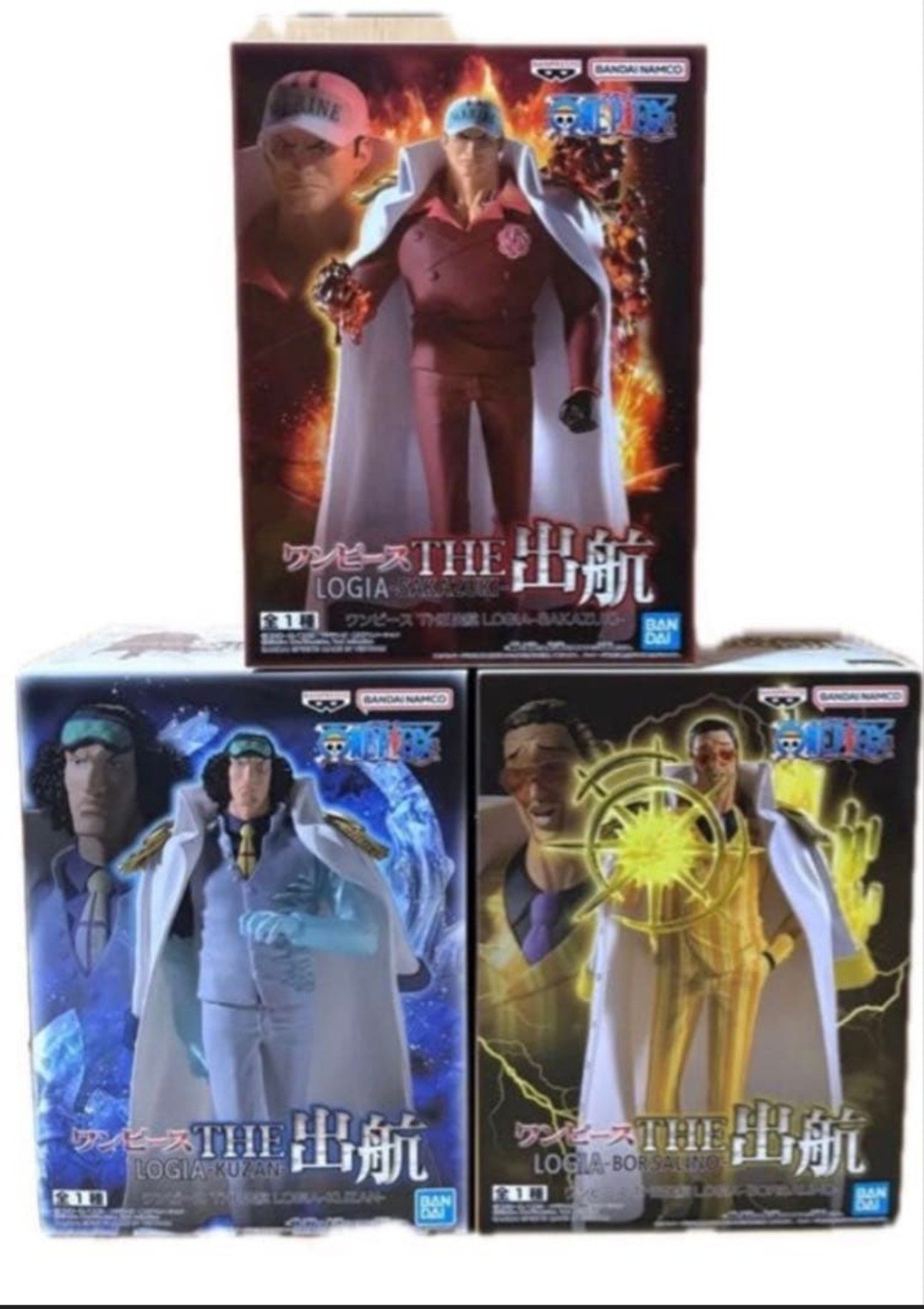 One Piece The Departure LOGIA Figure Set 3 Admirals Akainu Aokiji Kizaru Japan