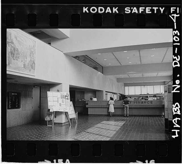Photo:Wilmington DE New City-County Building Lobby 1982 Finance Office