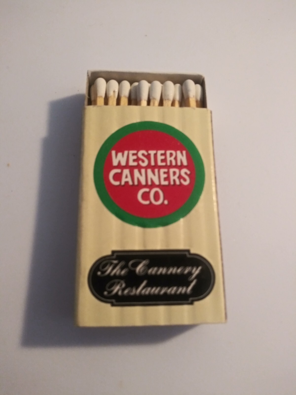 Vintage Wooden Matches Western Canners Company The Cannery Restaurant Newport... Vintage Wooden Matches Western Canners Company The Cannery Restaurant Newport...