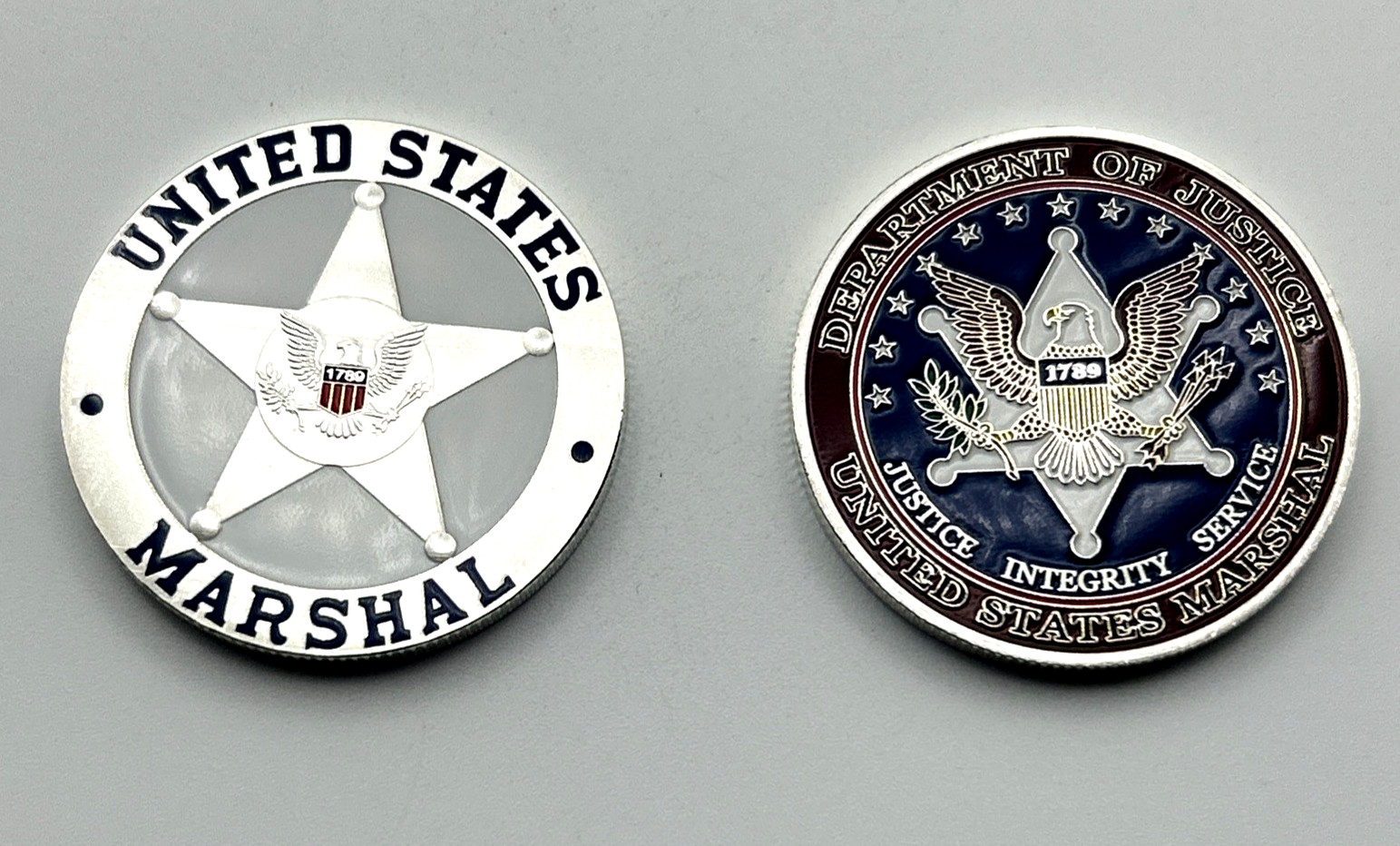 *United States Marshal* ⭐ *USMS* Department Of Justice Challenge Coin SV