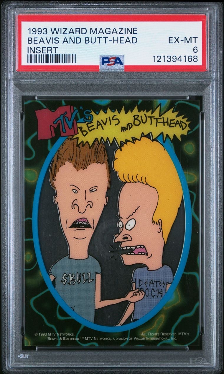 1993 Wizard Magazine BEAVIS AND BUTT-HEAD Insert Acetate Rookie MTV PSA 6 1993 Wizard Magazine BEAVIS AND BUTT-HEAD Insert Acetate Rookie MTV PSA 6