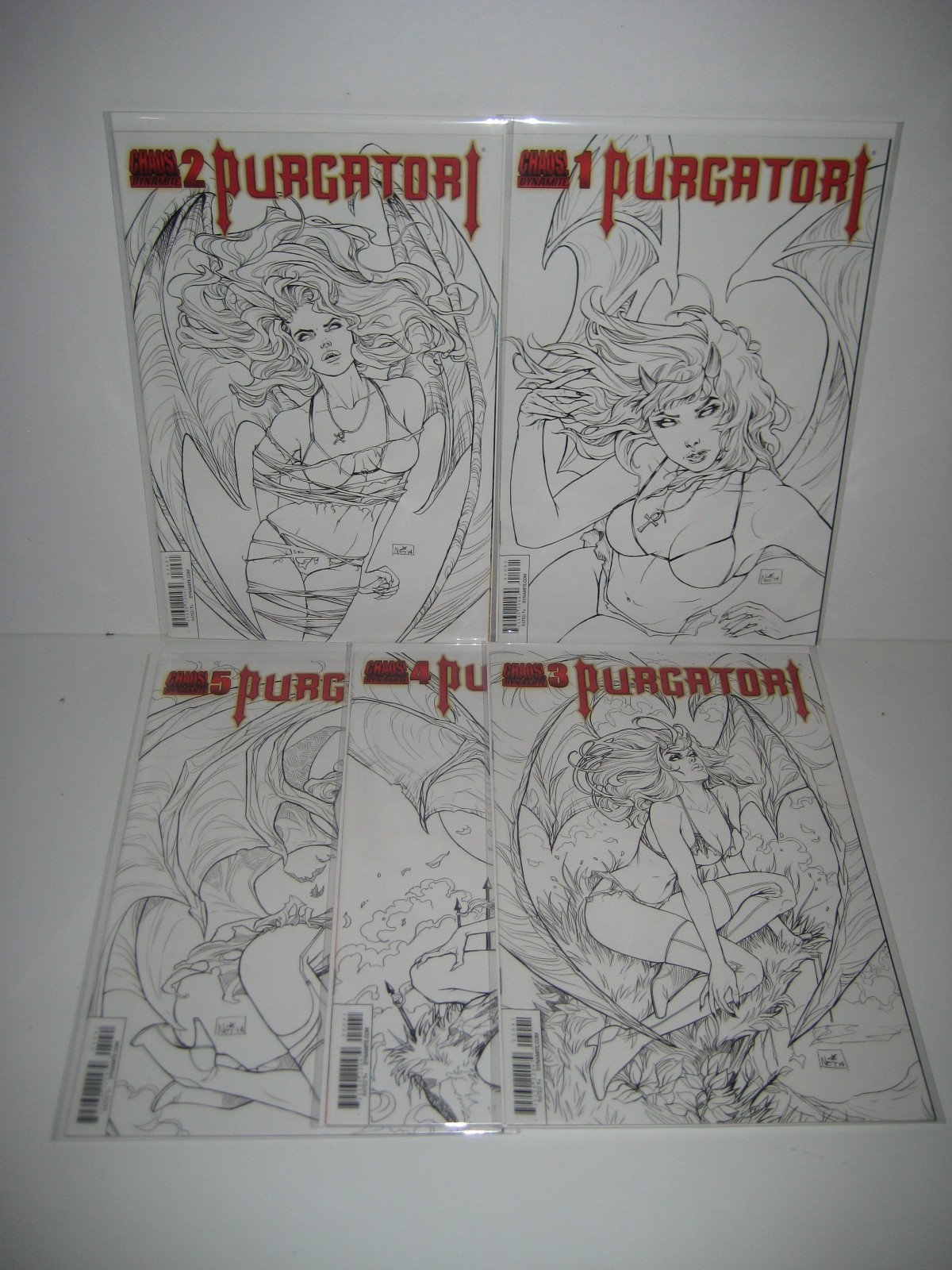 Purgatori #1-5 (Chaos, Dynamite, 2014) Ruffino B&W Variant Set 2 3 4 Purgatori #1-5 (Chaos, Dynamite, 2014) Ruffino B&W Variant Set 2 3 4