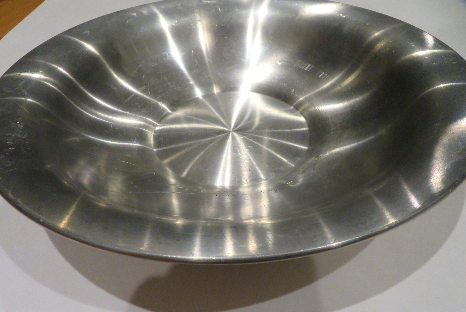 Vtg Fred Danforth Pewter Serving Bowl 11\ Vtg Fred Danforth Pewter Serving Bowl 11\