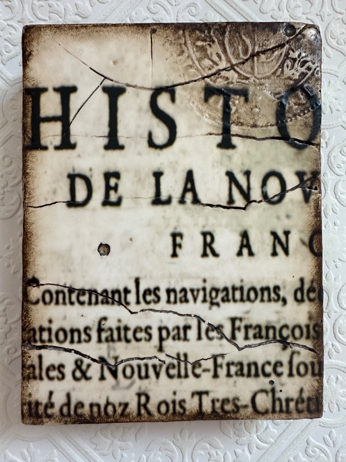Sid Dickens T-117 History Canada Antique book France Tile wall art Sid Dickens T-117 History Canada Antique book France Tile wall art