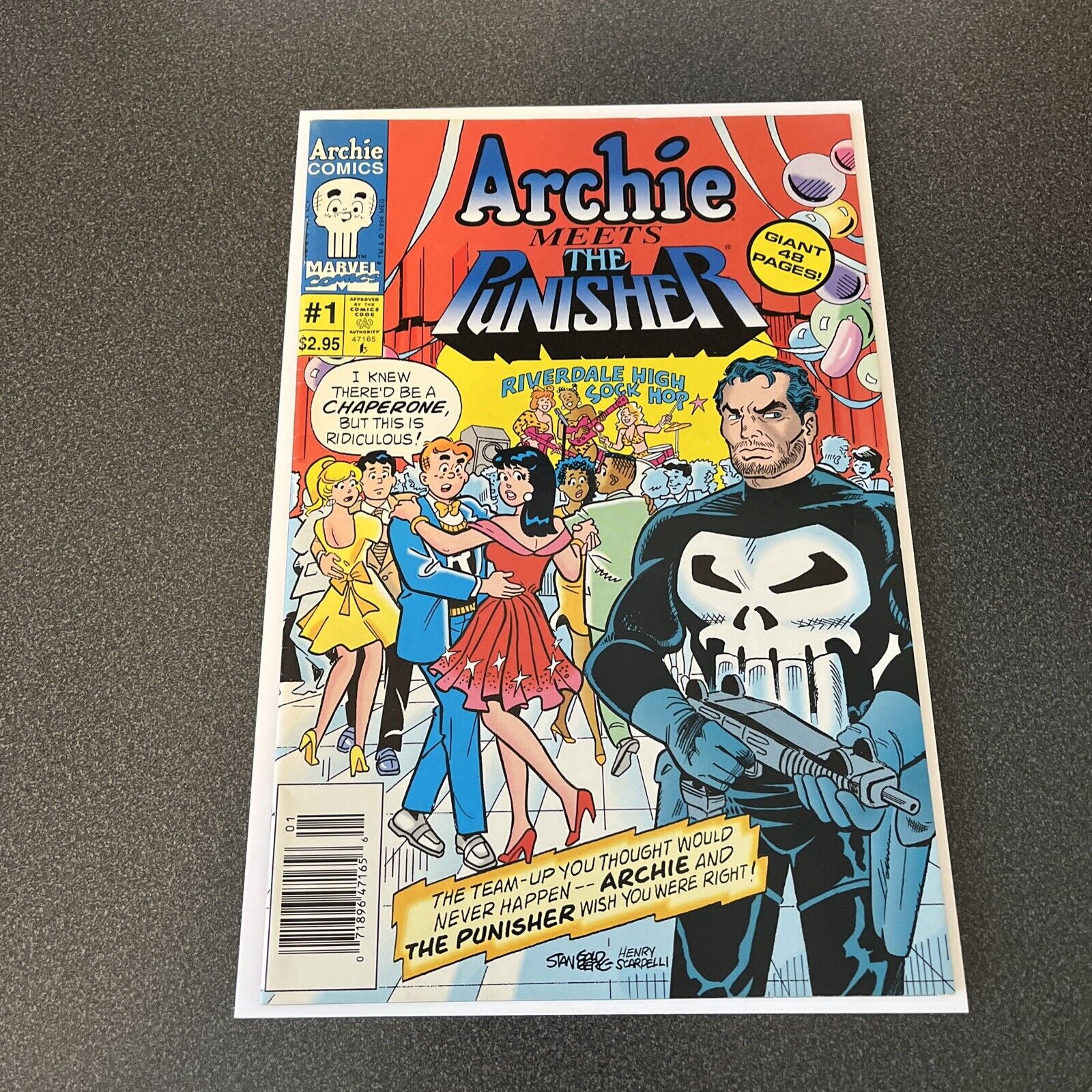 Archie Meets the Punisher #1 Newsstand Cover 1994 Archie Comics VG/FN CROSSOVER