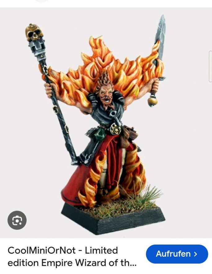 Warhammer Empire Bright Wizard Limited Edition 1996 Ultra Rare Warhammer Empire Bright Wizard Limited Edition 1996 Ultra Rare