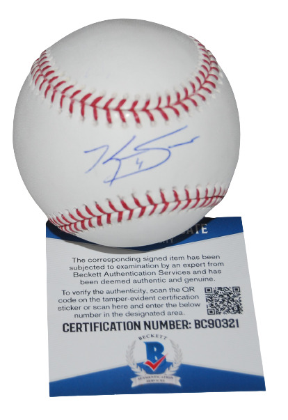 KEVIN SMITH signed (TORONTO BLUEJAYS) autograph OML baseball BECKETT BAS BC90321