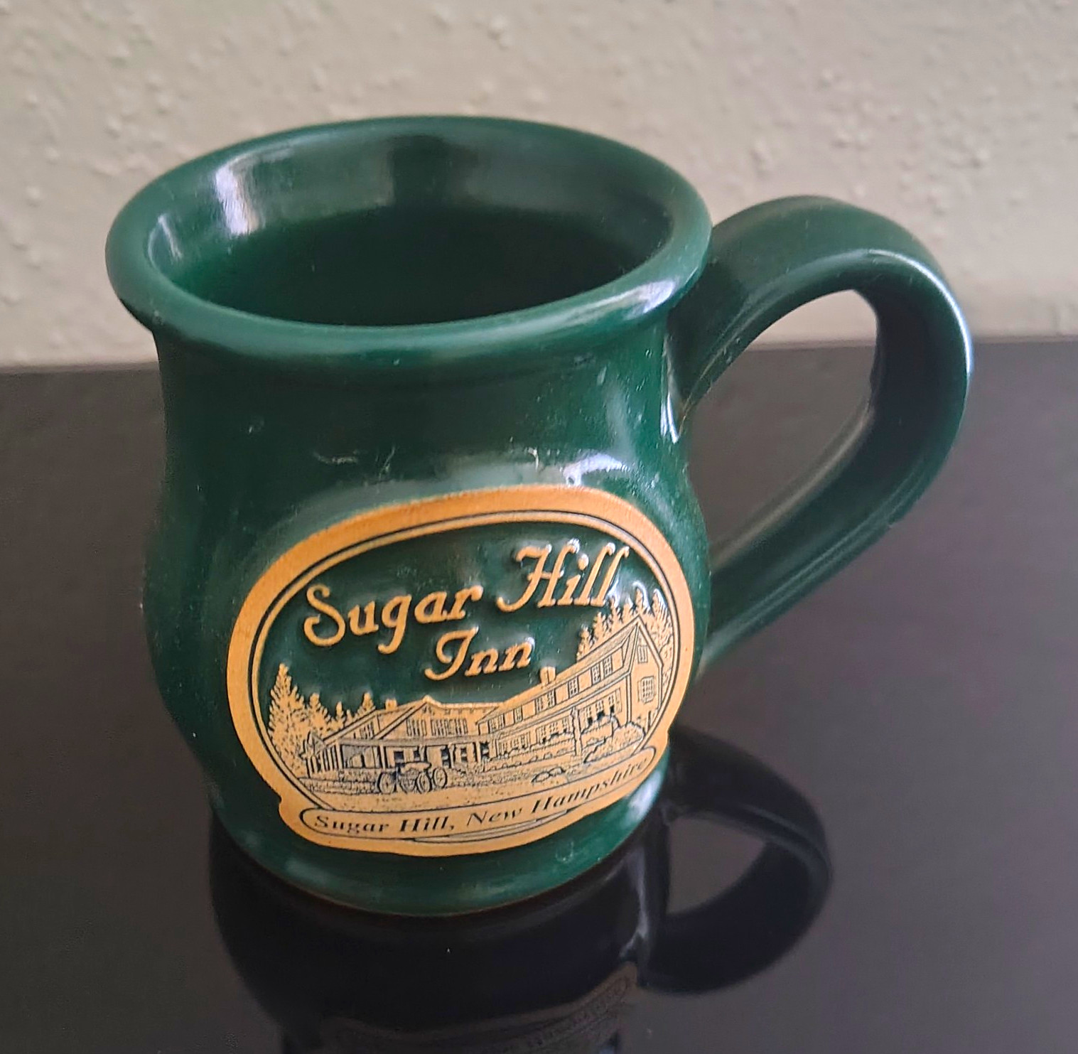 Sugar Hill Inn Sugar Hill New Hampshire Green Ceramic Souvenir Mug Sugar Hill Inn Sugar Hill New Hampshire Green Ceramic Souvenir Mug