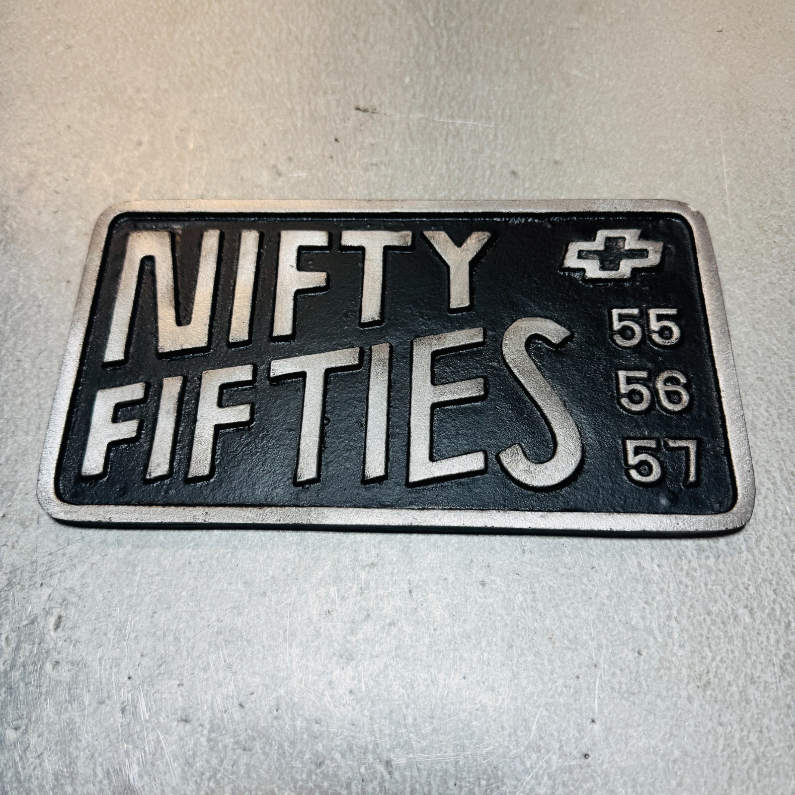 Nifty Fifties Tri-Five 1955 1956 1957 Chevrolet Chevy Car Club Plaque