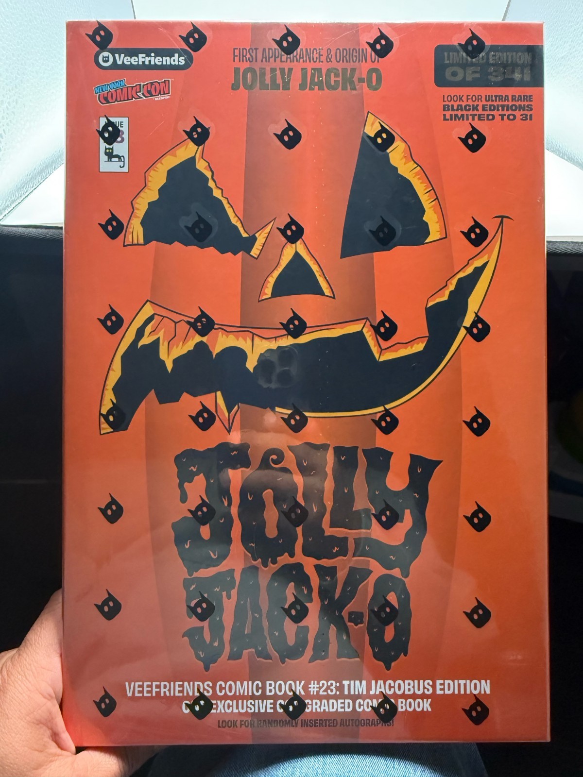 VeeFriends Comic #23 Jolly Jack-O NYCC 2026 Exclusive Sealed CGC Box Orange /341 VeeFriends Comic #23 Jolly Jack-O NYCC 2026 Exclusive Sealed CGC Box Orange /341