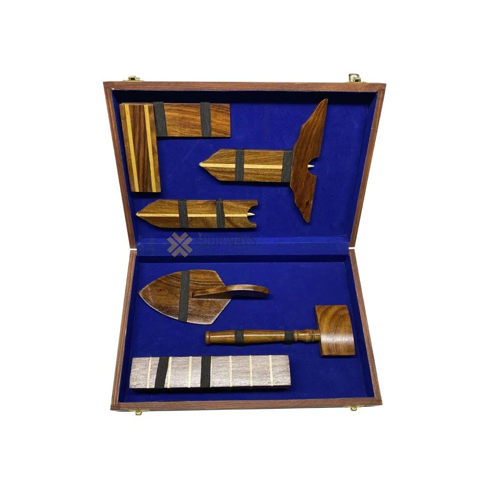 Masonic working wooden tools set with box Masonic working wooden tools set with box