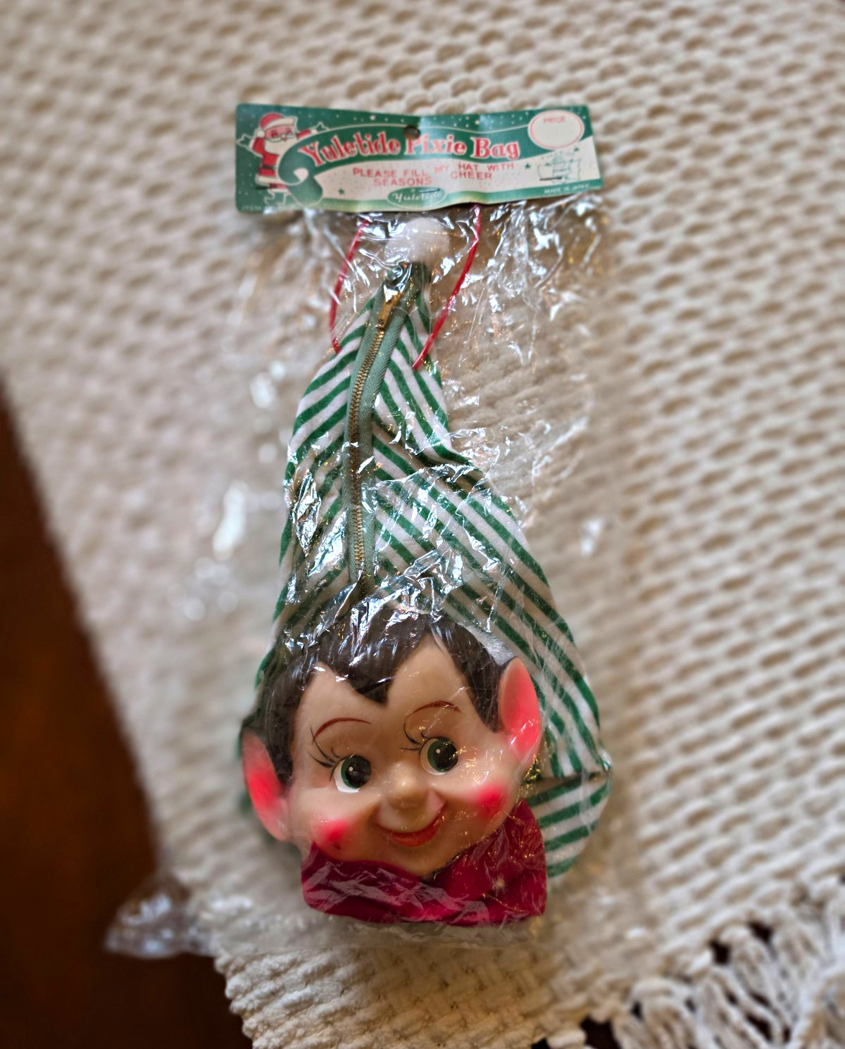 VINTAGE PIXIE ELF ZIPPERED BIG HEAD JAPAN NOS VINTAGE PIXIE ELF ZIPPERED BIG HEAD JAPAN NOS