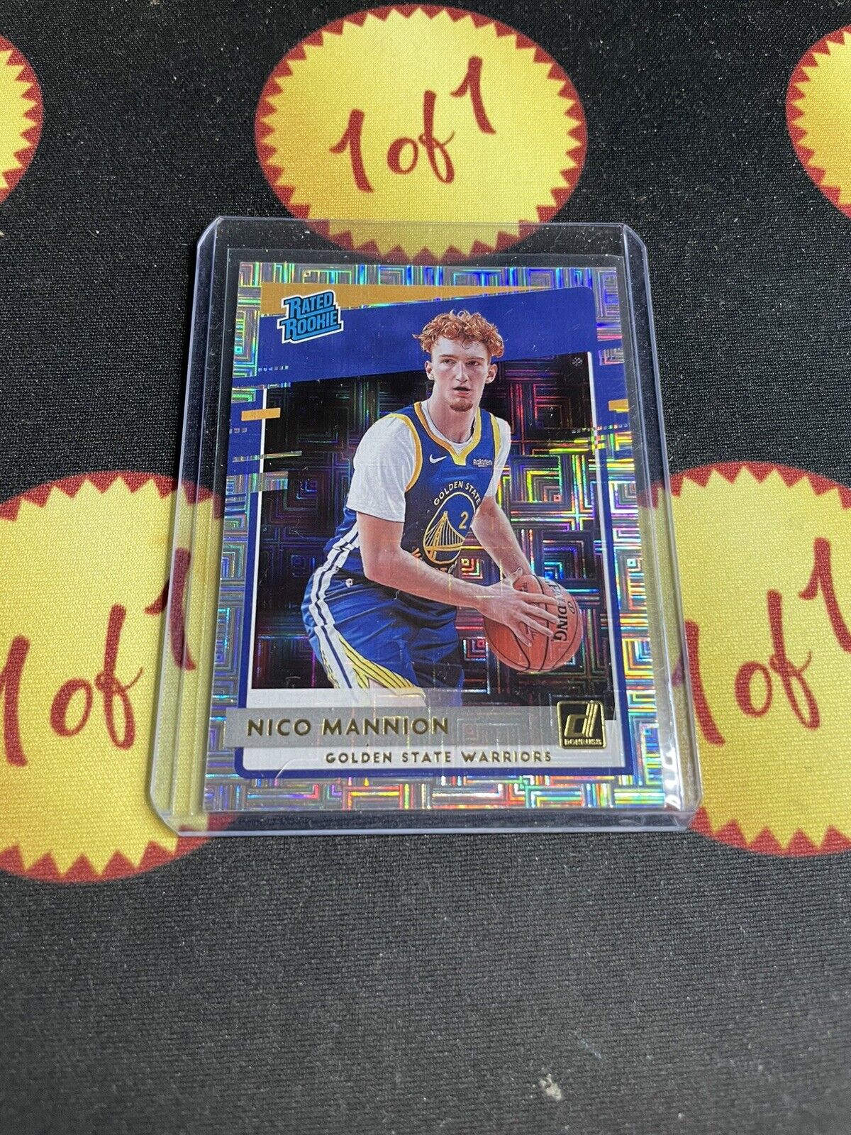 2020-21 Panini Donruss Nico Mannion Rated RC Choice Golden State Warriors MS913 