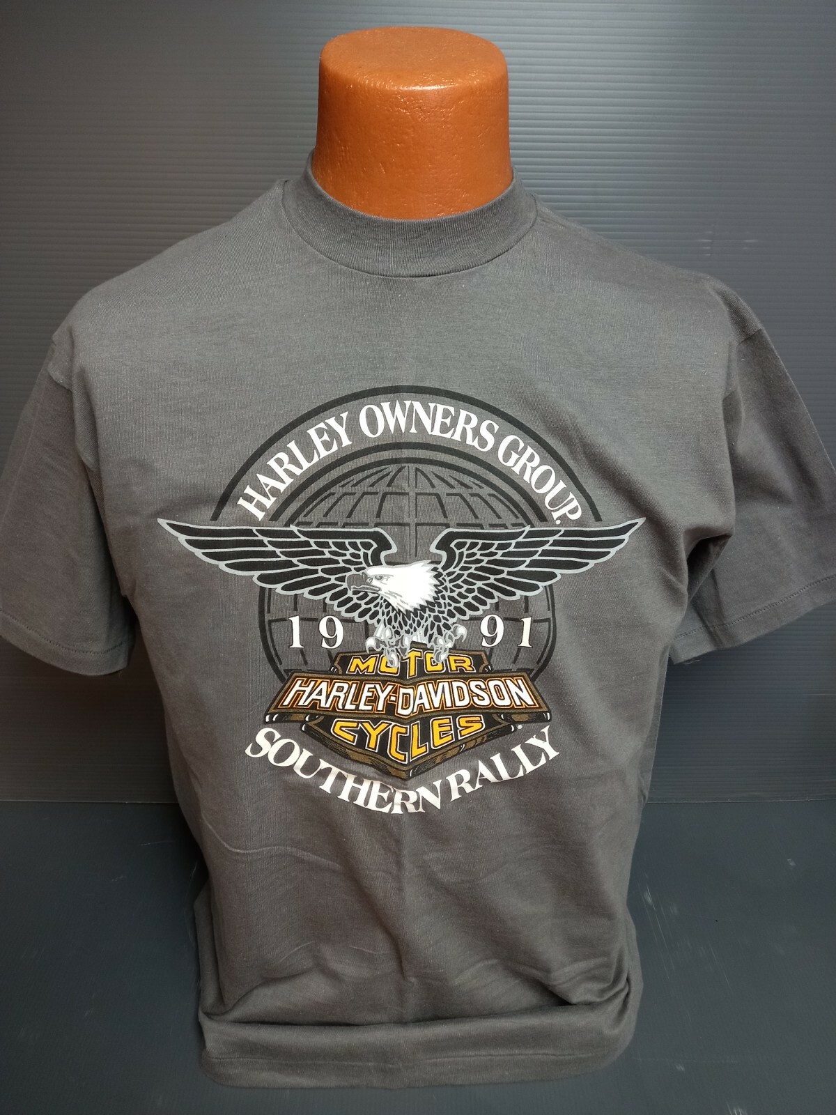 Rare Vintage Harley Davidson T-Shirt Harley Owners Group 1991 Southern Rally