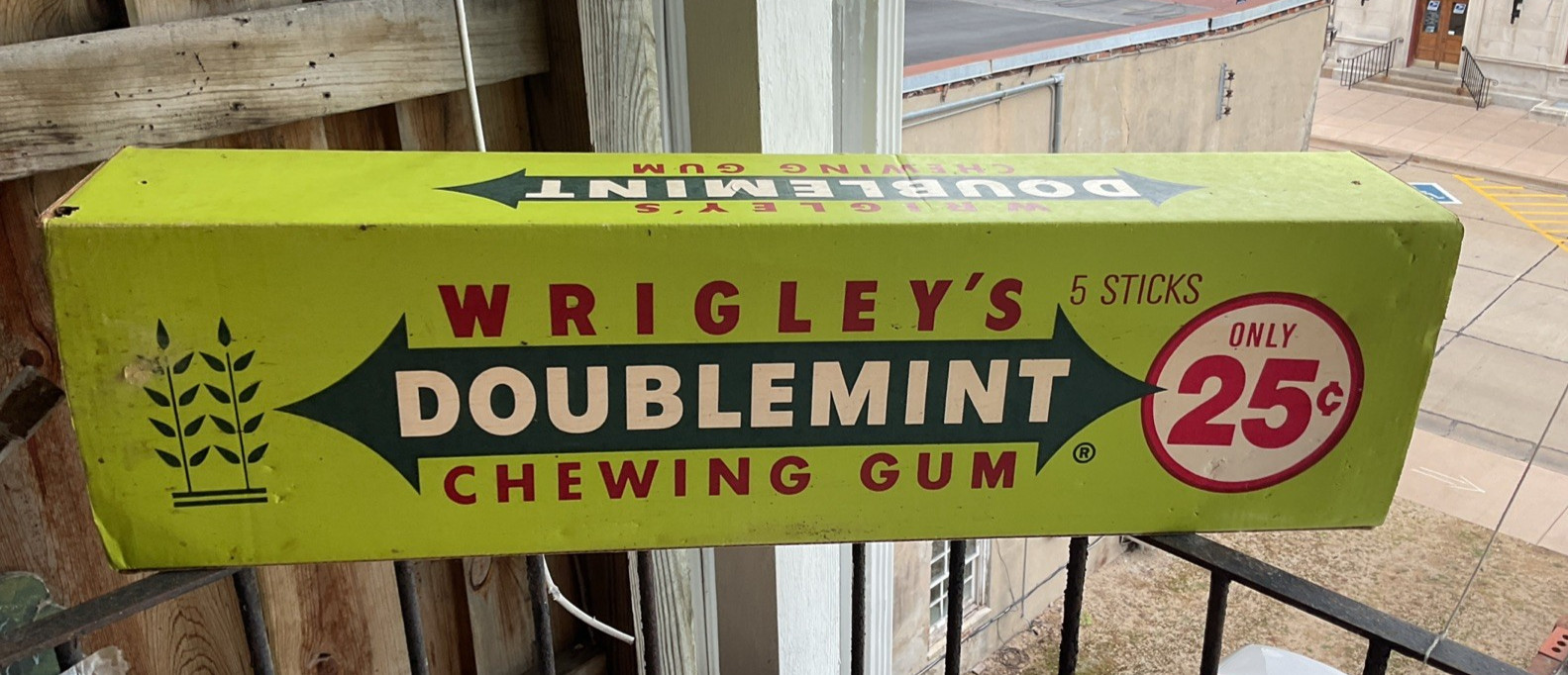 Vtg Wrigley’s Spearmint Gum Box Sign 36” Large Store Display Advertising Decor Vtg Wrigley’s Spearmint Gum Box Sign 36” Large Store Display Advertising Decor