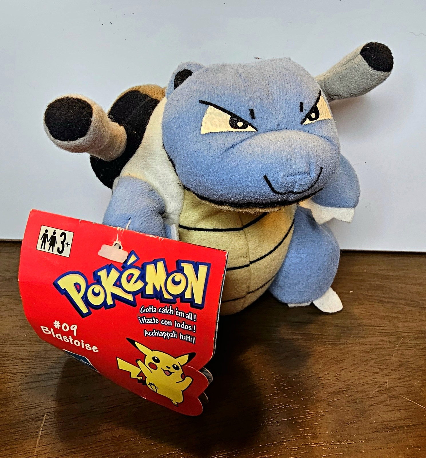 Hasbro Pokemon Blastoise Bean Plush 1999 - UK Import - US Seller - New with Tags Hasbro Pokemon Blastoise Bean Plush 1999 - UK Import - US Seller - New with Tags