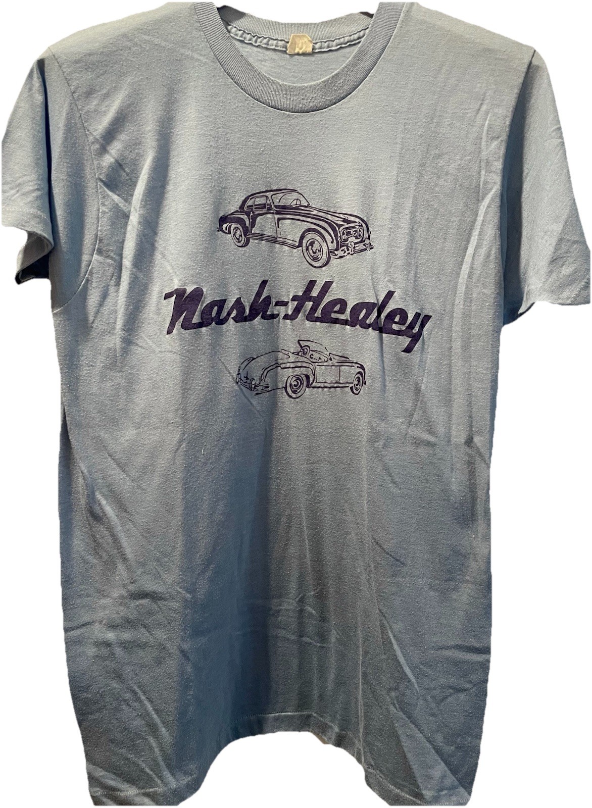 RARE Vintage 60s 70s NASH-HEALEY Automobile Tshirt Single-Stitch L RARE Vintage 60s 70s NASH-HEALEY Automobile Tshirt Single-Stitch L