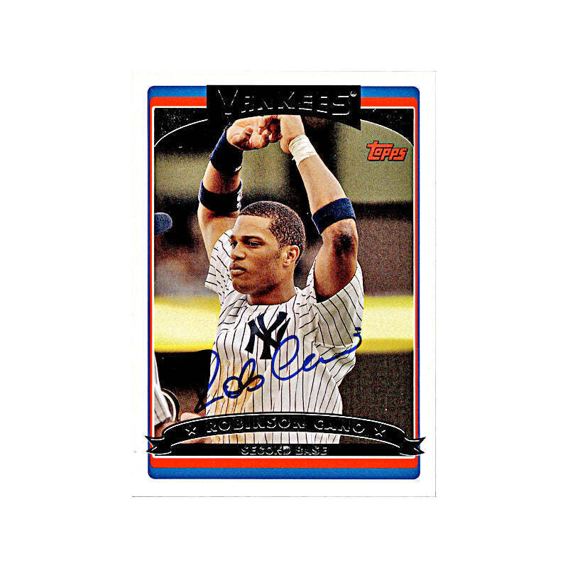 2006 Topps Robinson Cano Autograph Auto Signed Signature New York Yankees