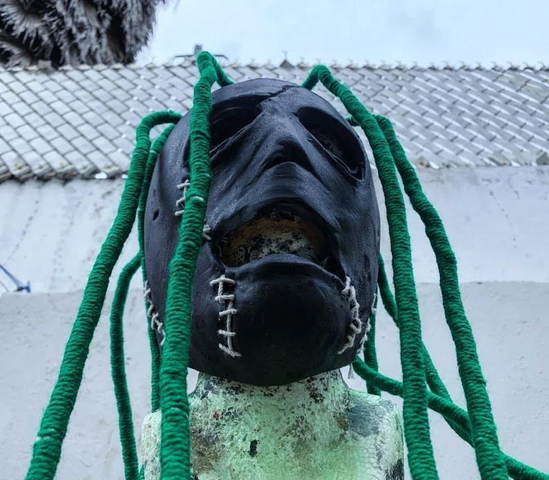 slipknot iowa corey black latex halloween mask 1999 slipknot iowa corey black latex halloween mask 1999