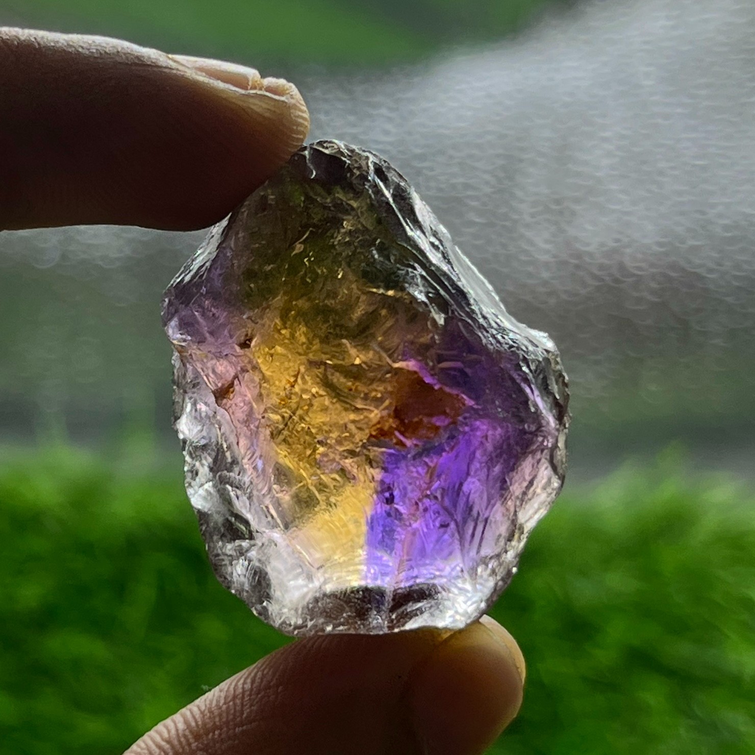 96.9 Cts Rare Big Ametrine Rough Gemstone – Natural Raw Amethyst and Citrine