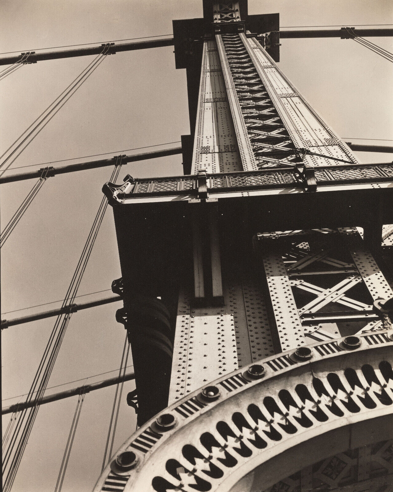 NYC 8X10 Photo 1930\'s Manhattan Bridge, From Bowery and Canal St 58453850