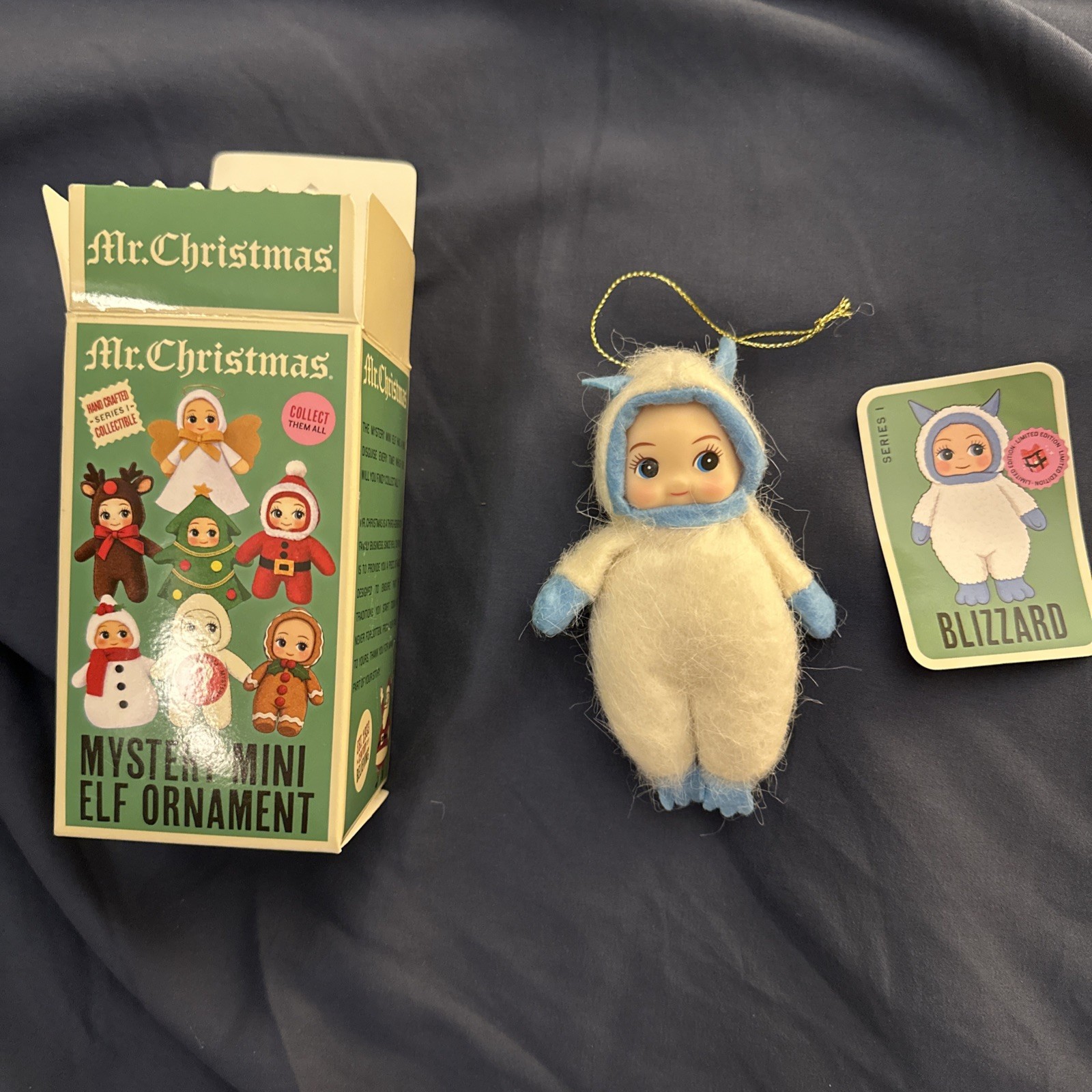 Mr. Christmas Mystery Mini Elf Ornament RARE BLIZZARD Series 1 NEW HTF Mr. Christmas Mystery Mini Elf Ornament RARE BLIZZARD Series 1 NEW HTF