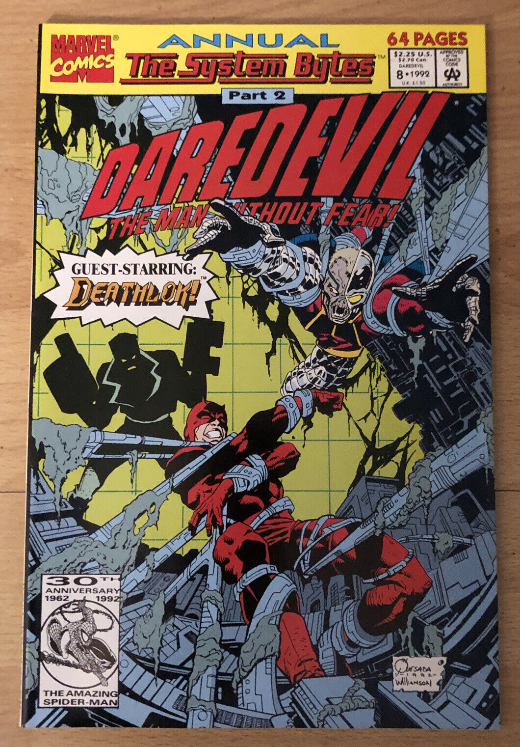 Daredevil Annual #8 Quesada Cover; Ads: Don Mattingly George Foreman Spiderman