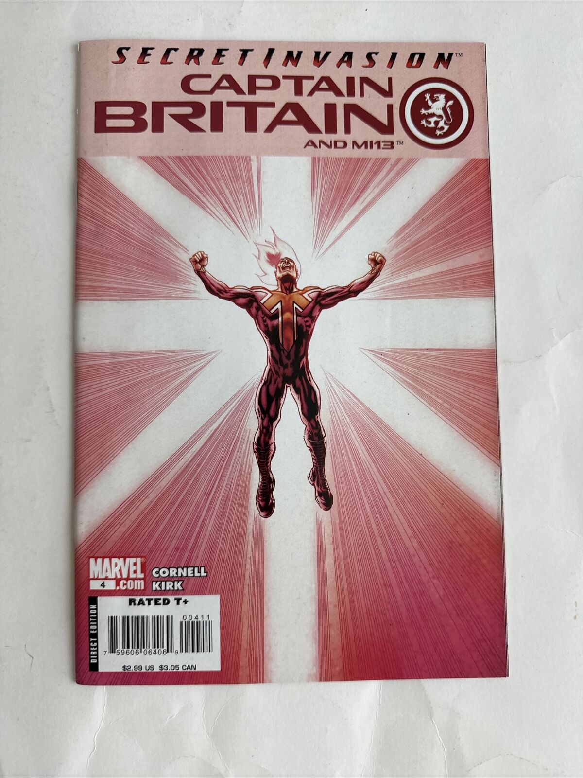 Captain Britain And MI 13 #4 2008 Marvel Comics Secret Invasion