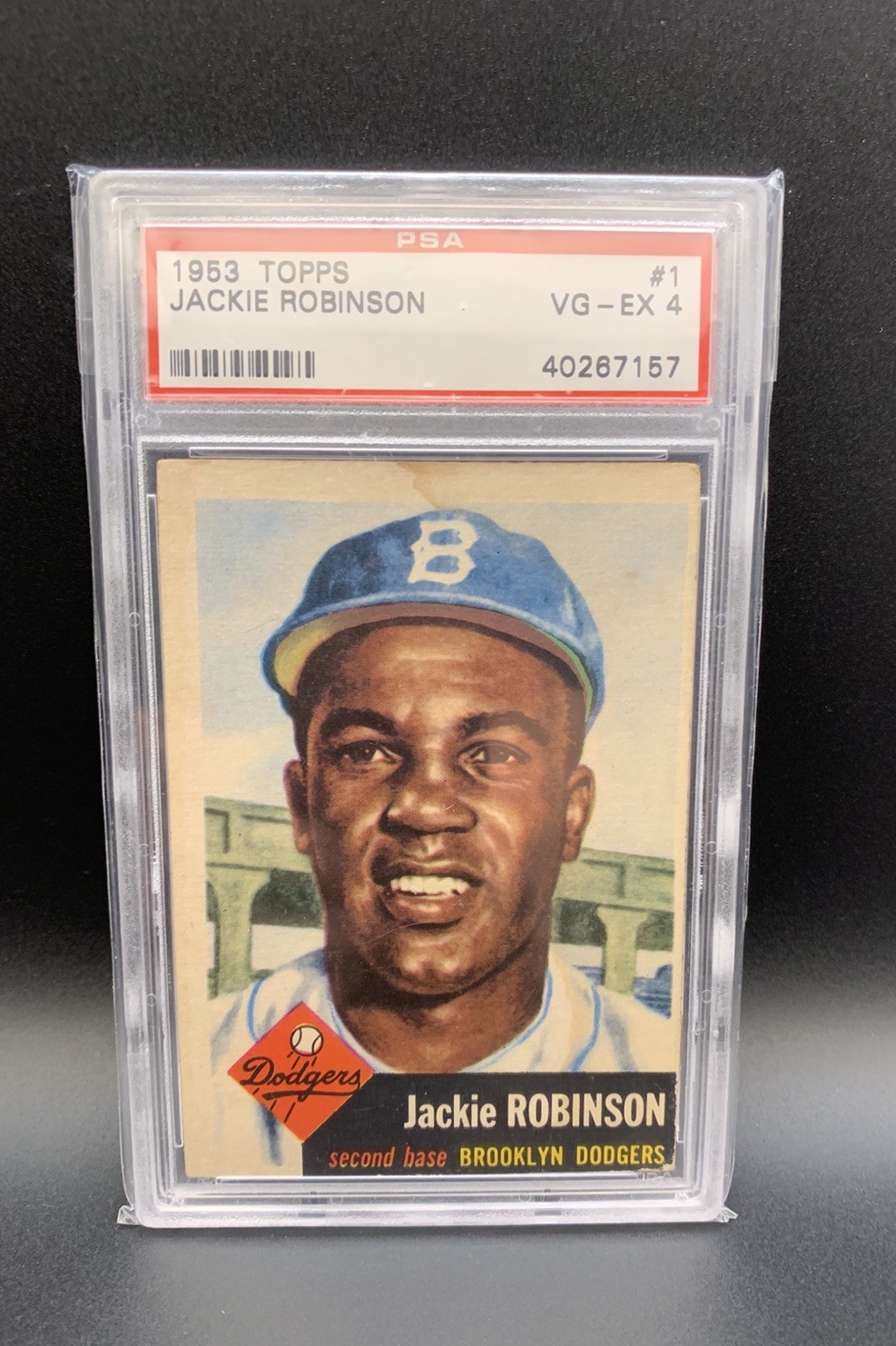 1953 Topps Jackie Robinson #1 PSA 4 1953 Topps Jackie Robinson #1 PSA 4
