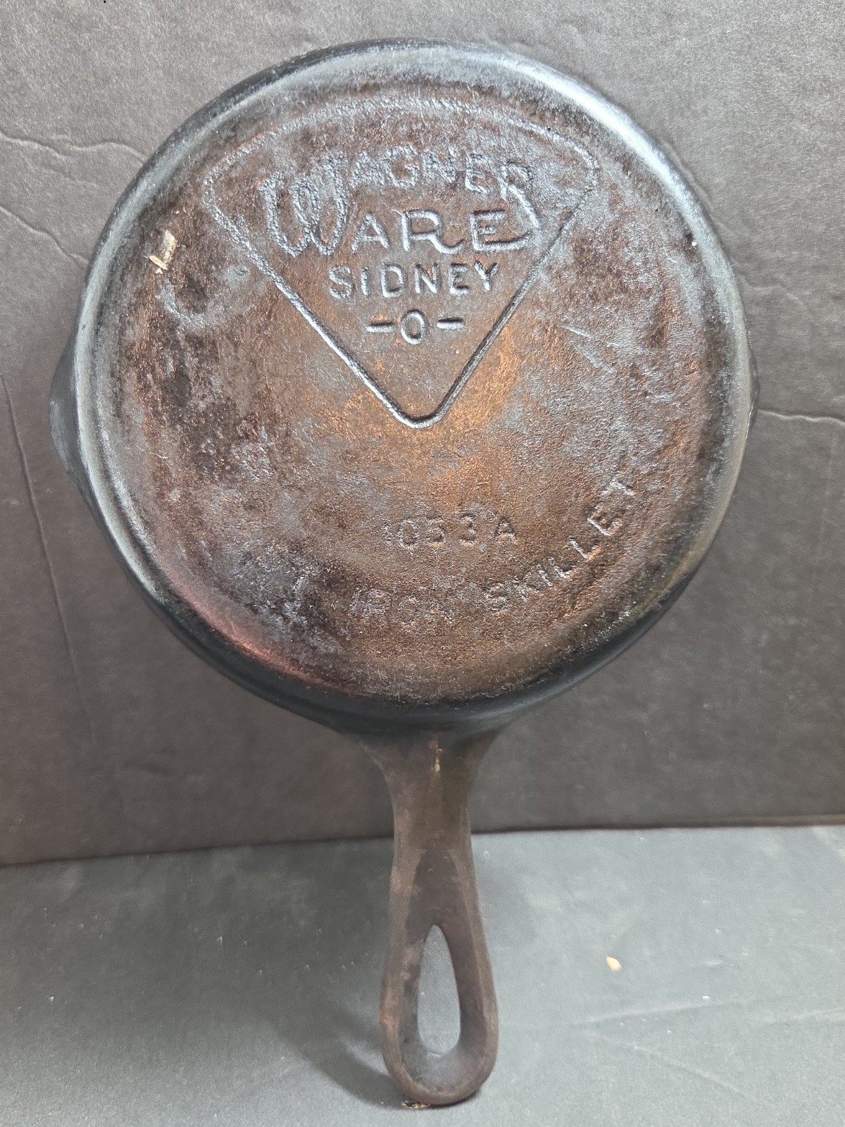 Vintage #3 Wagner Ware Cast Iron Skillet 1053A Pie Logo Vintage #3 Wagner Ware Cast Iron Skillet 1053A Pie Logo