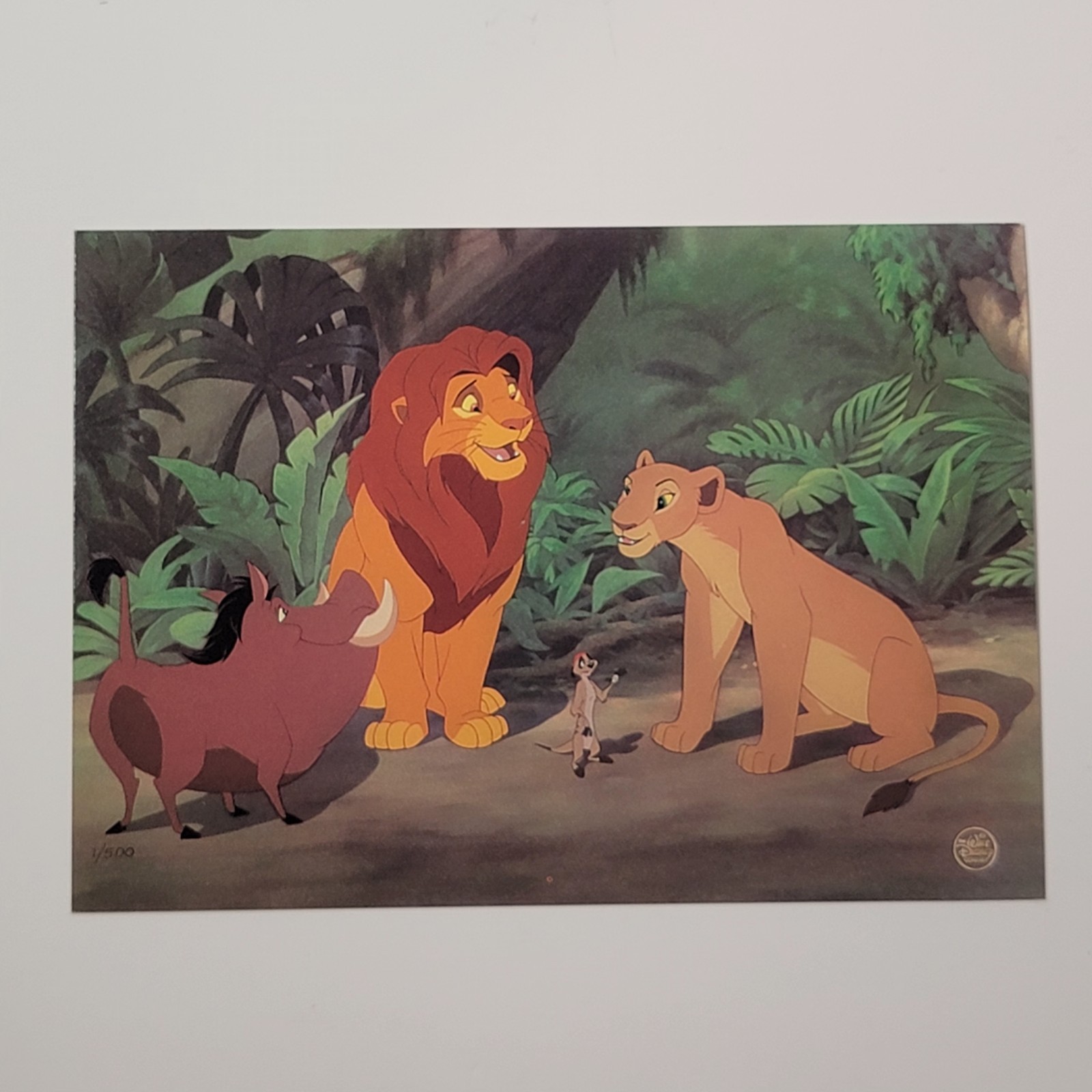 Vtg Uncirculated Walt Disney Studios Animation Art Lion King Vtg Uncirculated Walt Disney Studios Animation Art Lion King
