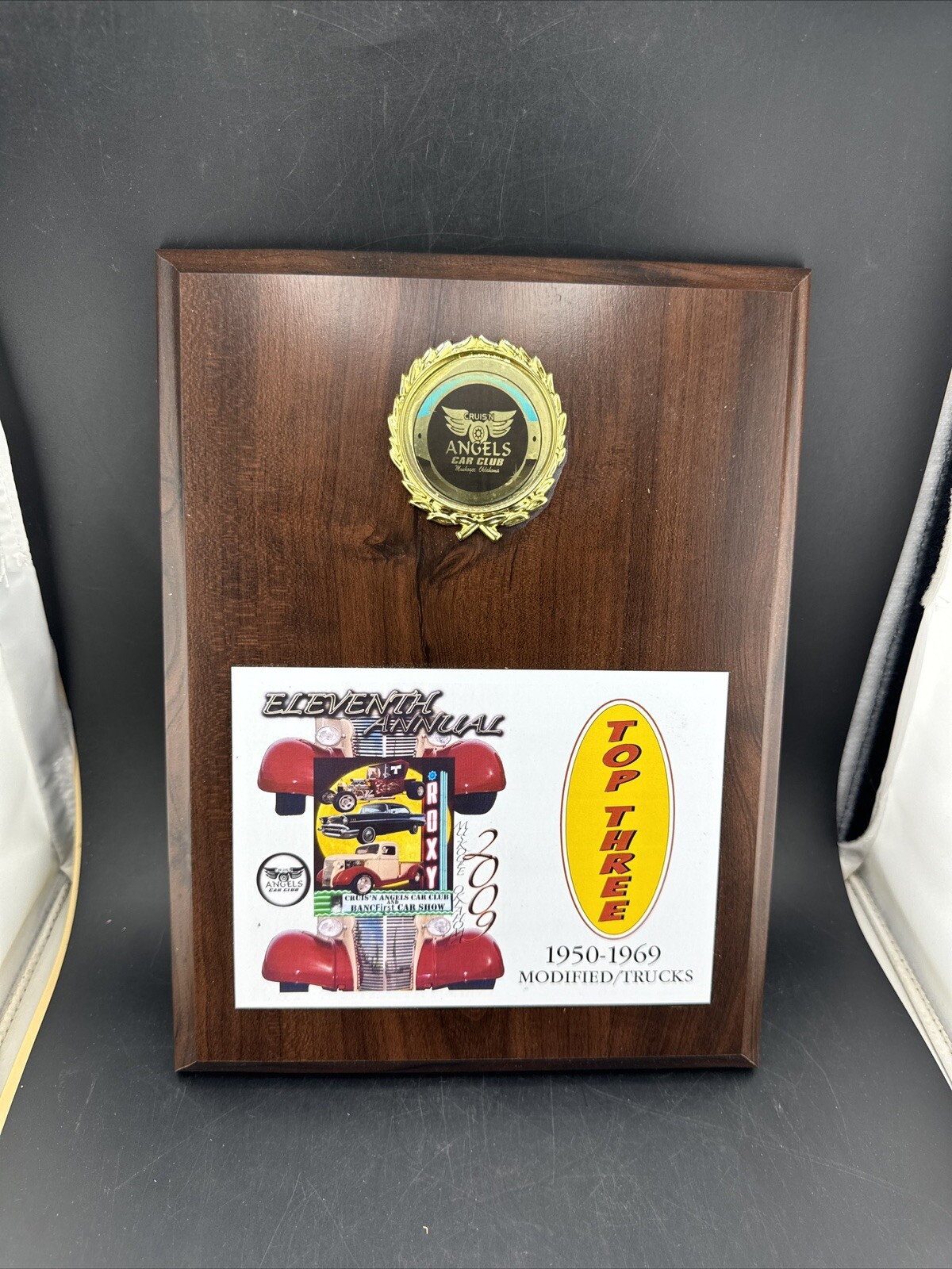 Vintage 2009 11th Annual Muskogee OK Angels Car Club Plaque π¦ Vintage 2009 11th Annual Muskogee OK Angels Car Club Plaque π¦